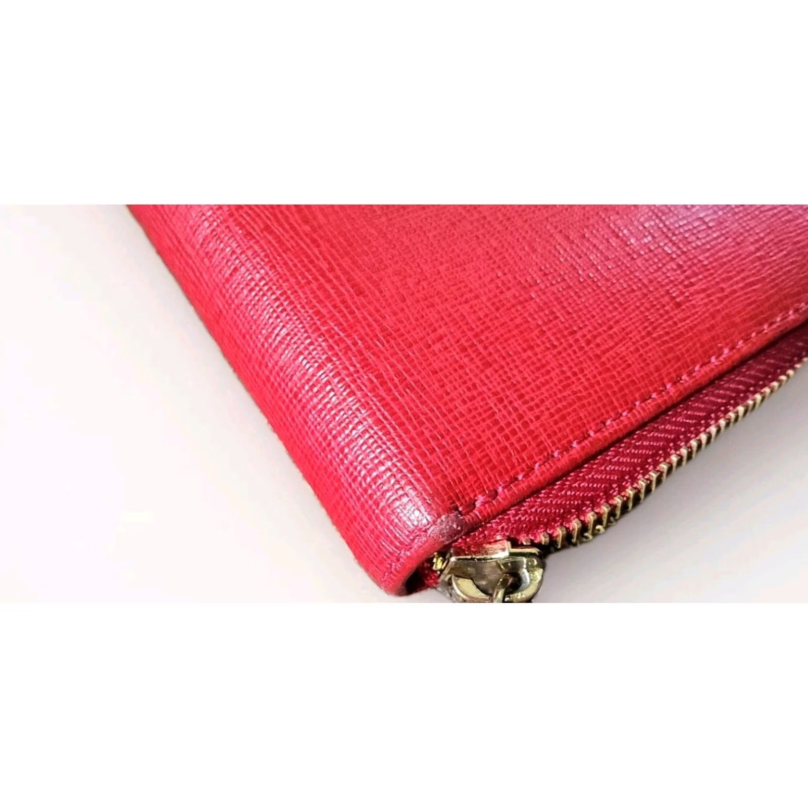 Furla Furla Wallet Zip-Around Leather Full Size Long Red Womens Size ONE SIZE - 6 Thumbnail