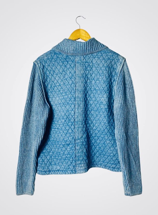 Coogi Coogi Style - Blue Willi’s Quited Knit Snap Button Size L / US 10 / IT 46 - 2 Thumbnail