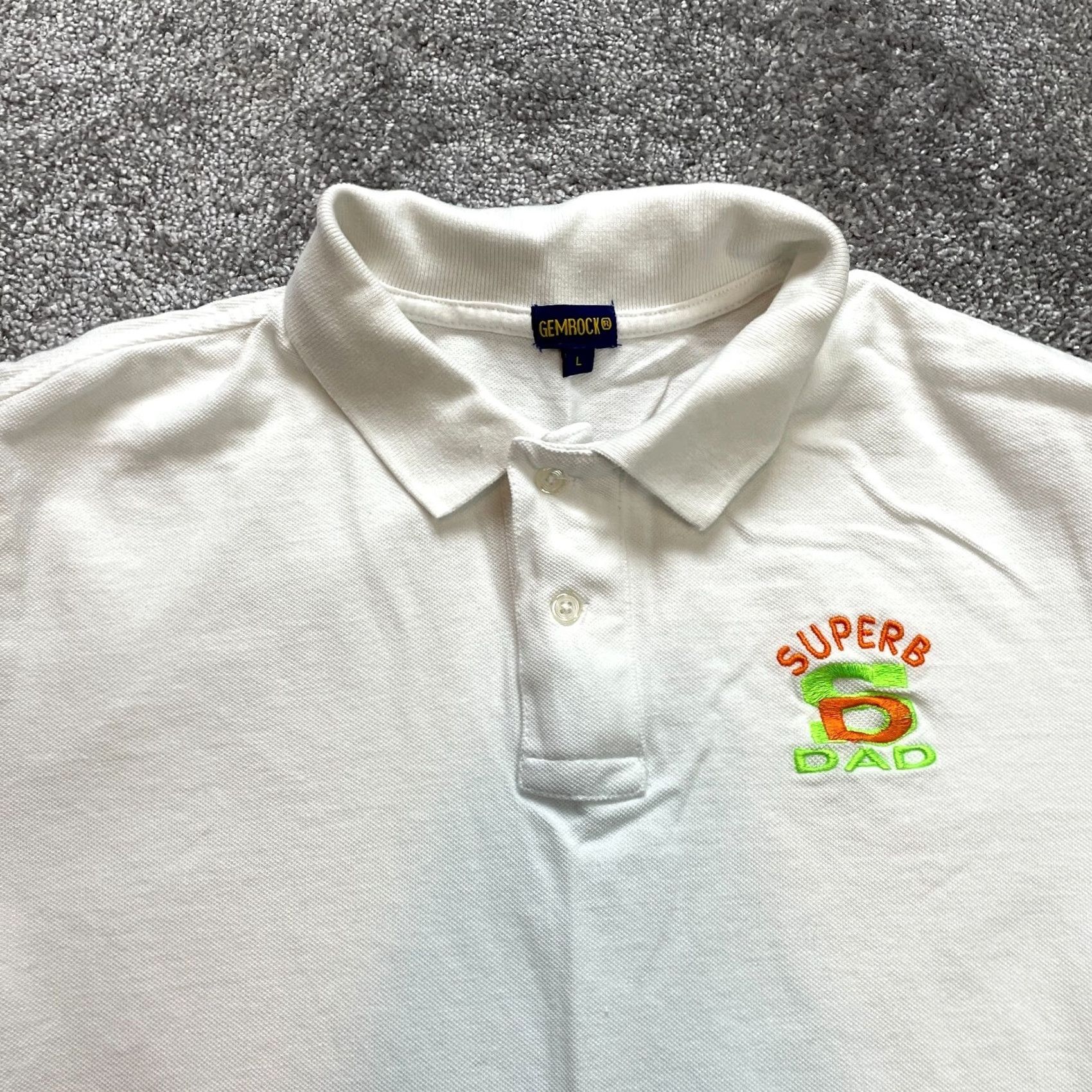 Vintage VINTAGE Gemrock Polo Shirt Mens Large White Collared Rugby Golf Preppy Dad Logo Size US L / EU 52-54 / 3 - 2 Thumbnail