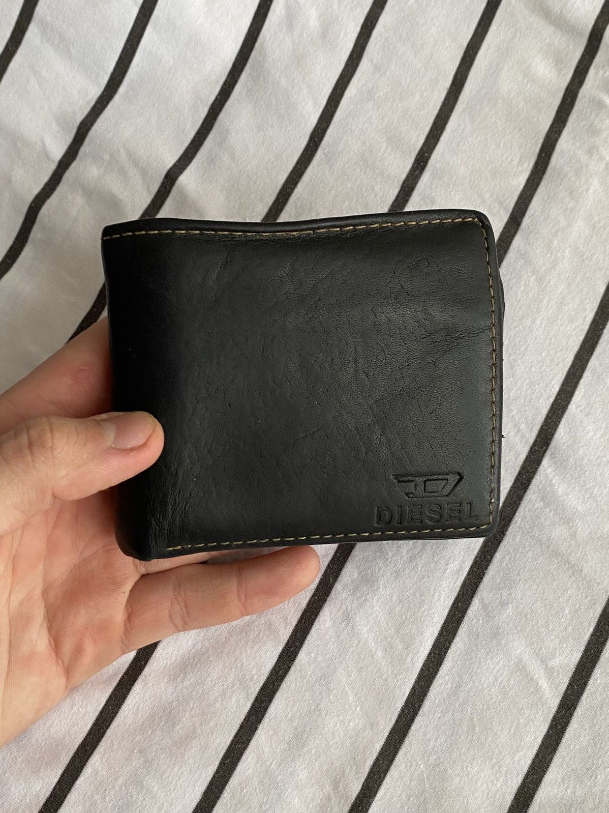 大きな取引 Vintage × Streetwear × Diesel Vintage wallet leather Diesel 小物