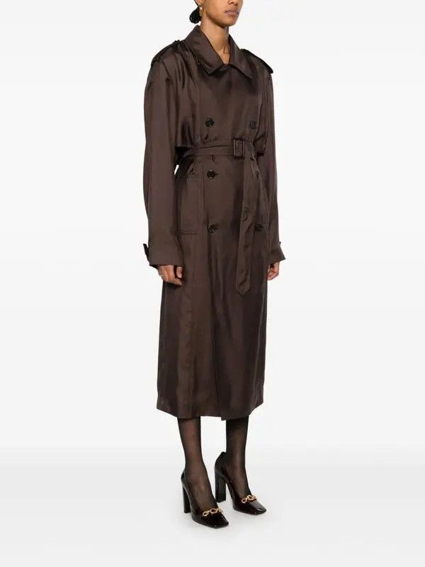 Saint Laurent Paris Saint Laurent Silk Trench Coat Size S / US 4 / IT 40 - 3 Thumbnail