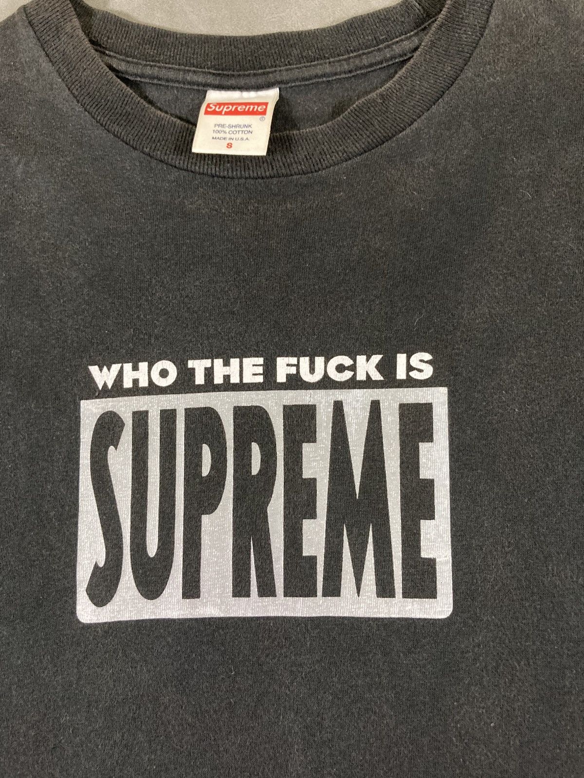 Supreme WHO THE FUCK IS SUPREME Size US S / EU 44-46 / 1 - 3 Thumbnail