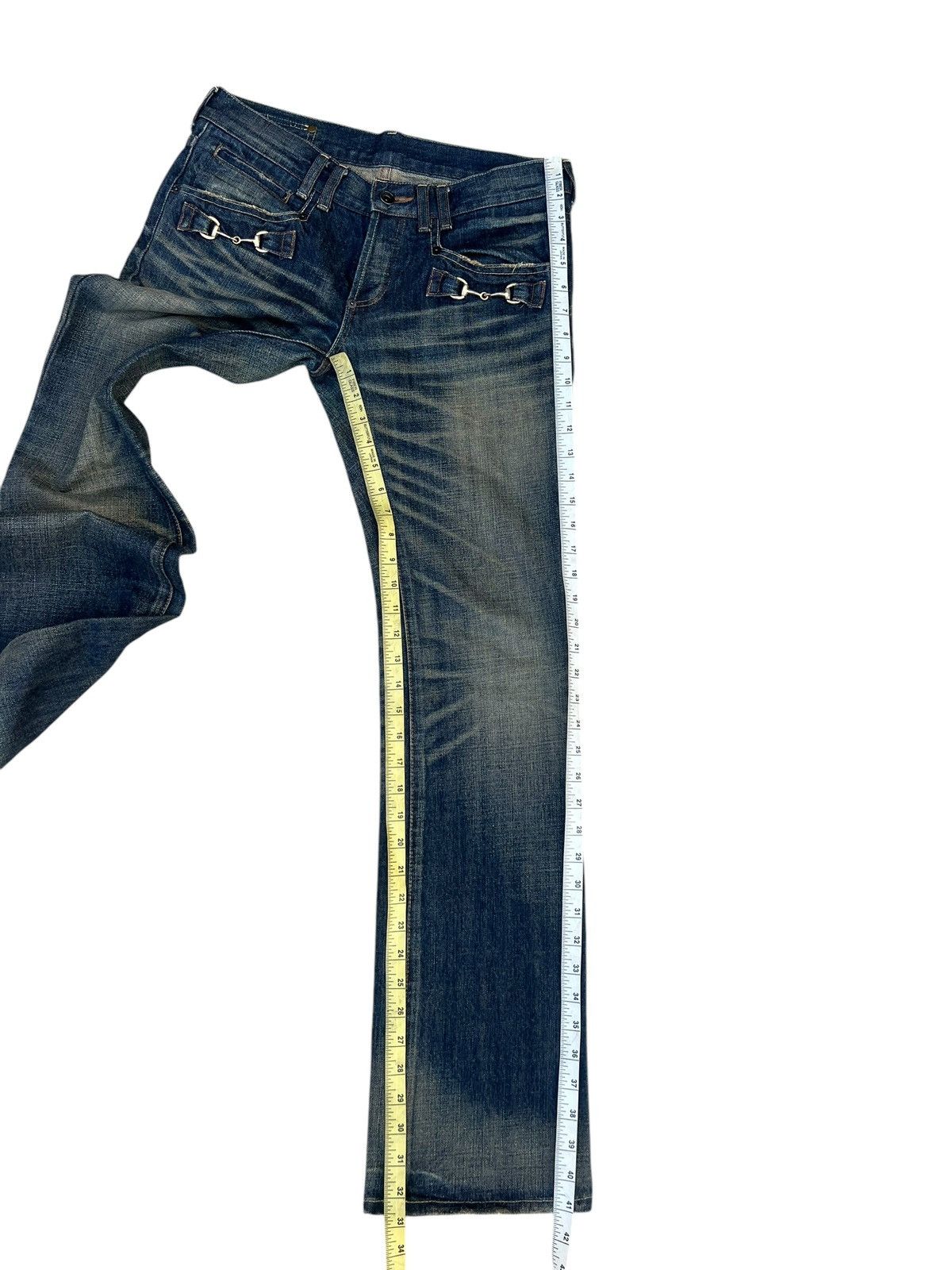 BUFFALO BOBS Vintage Buffalo Jeans Distressed Mud Denim Bootcut Jeans Size US 30 / EU 46 - 4 Thumbnail