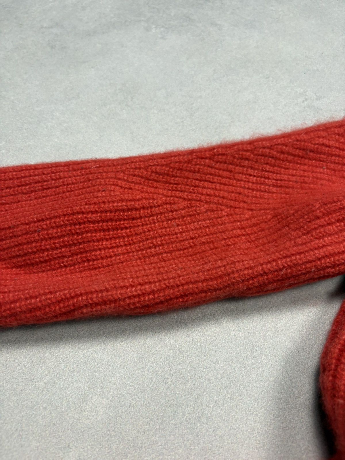 Iris von Arnim Iris Von Arnim Cashmere Peplum Knit Sweater Red M Italy Rare Size M / US 6-8 / IT 42-44 - 18 Thumbnail