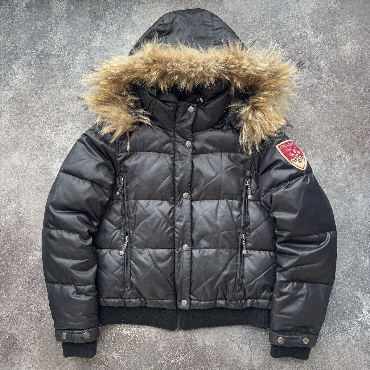 Japan Style Avant Garde Y2K Faux Fur Hooded Puffer Jacket