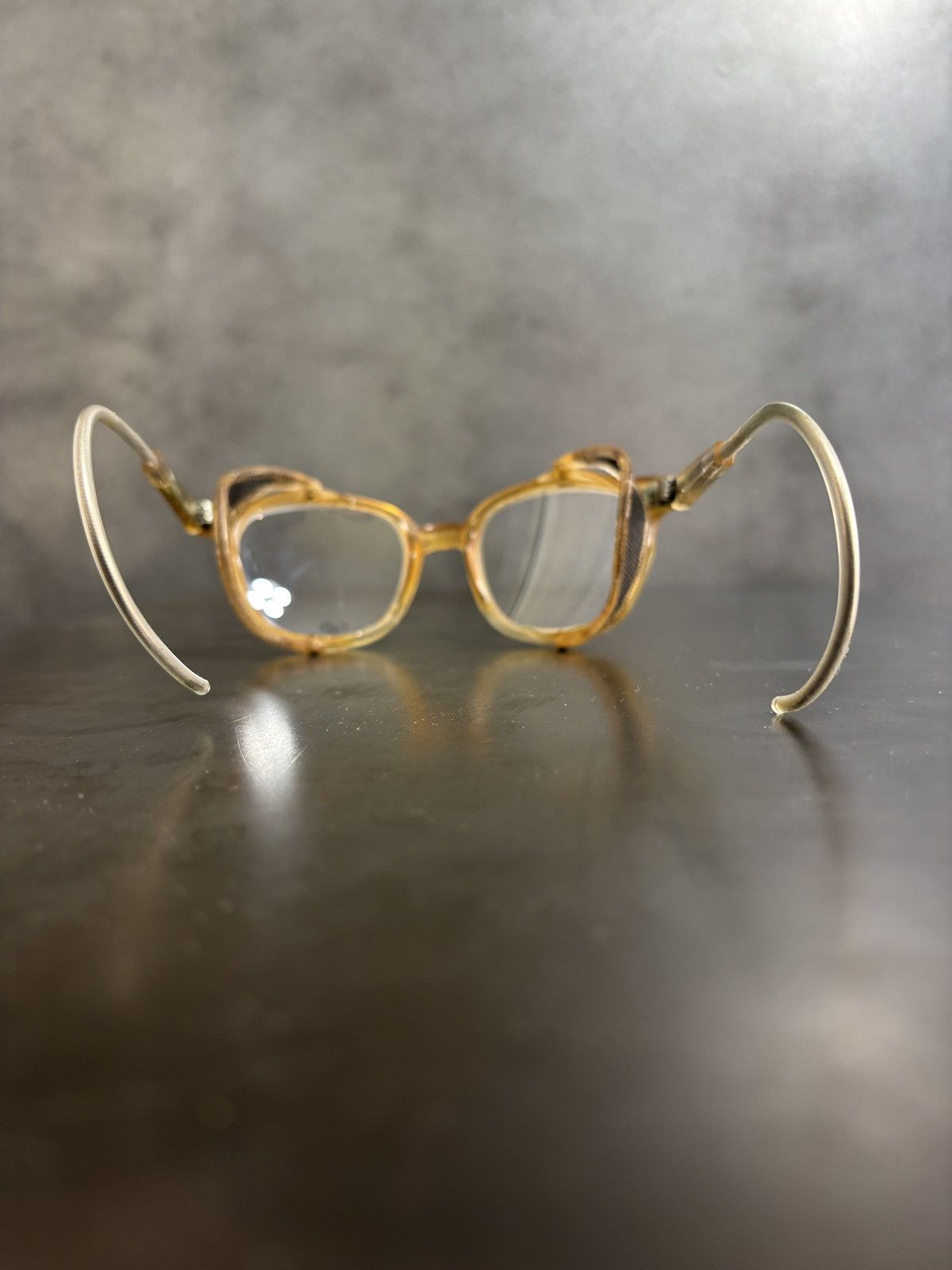 American Optical 1940s American Optical Safety Glasses WW2 Vintage Eye Frames Size ONE SIZE - 14 Thumbnail