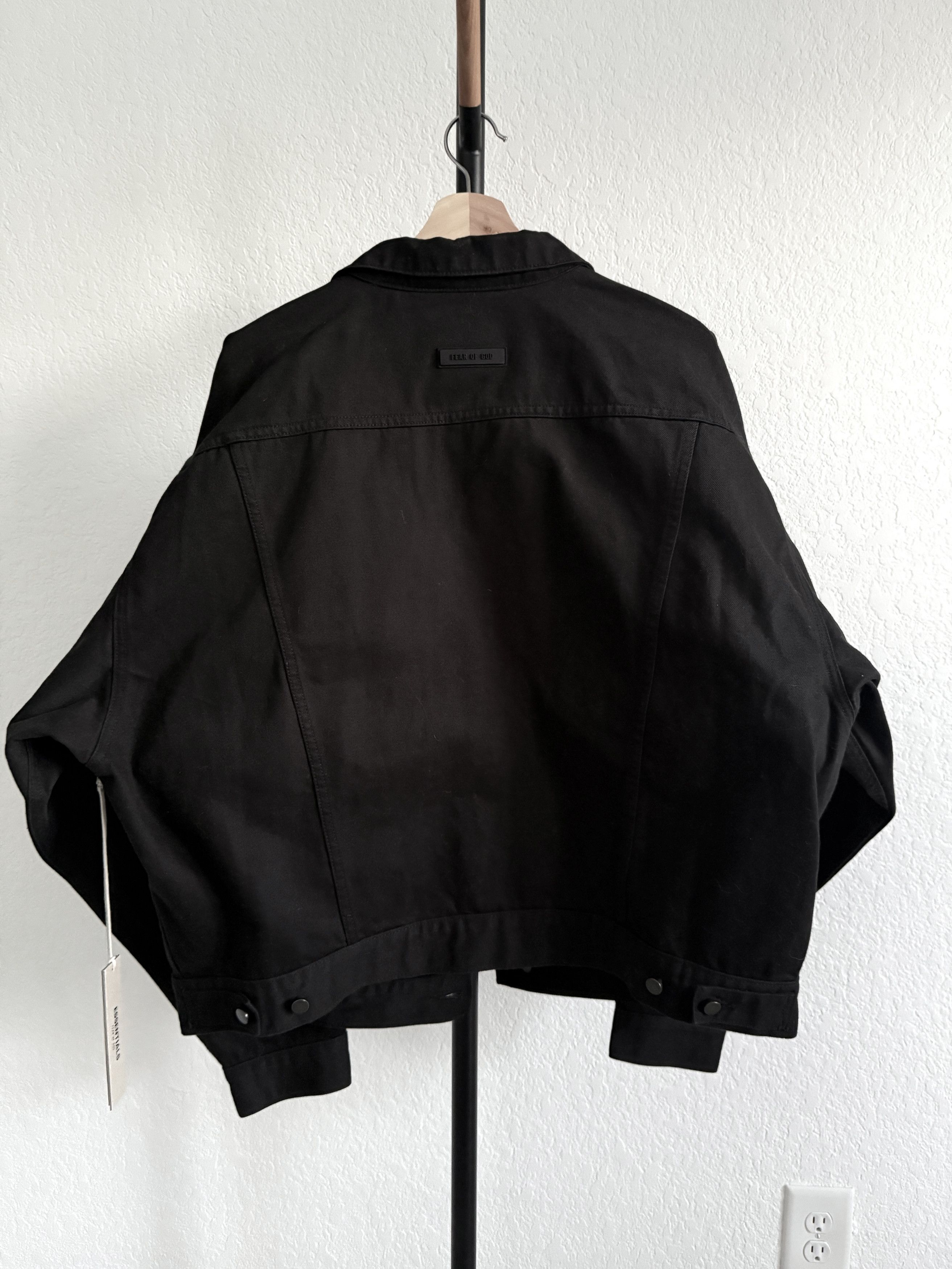 Essentials × Fear of God Fear of God Essentials black denim jacket Size US S / EU 44-46 / 1 - 2 Thumbnail