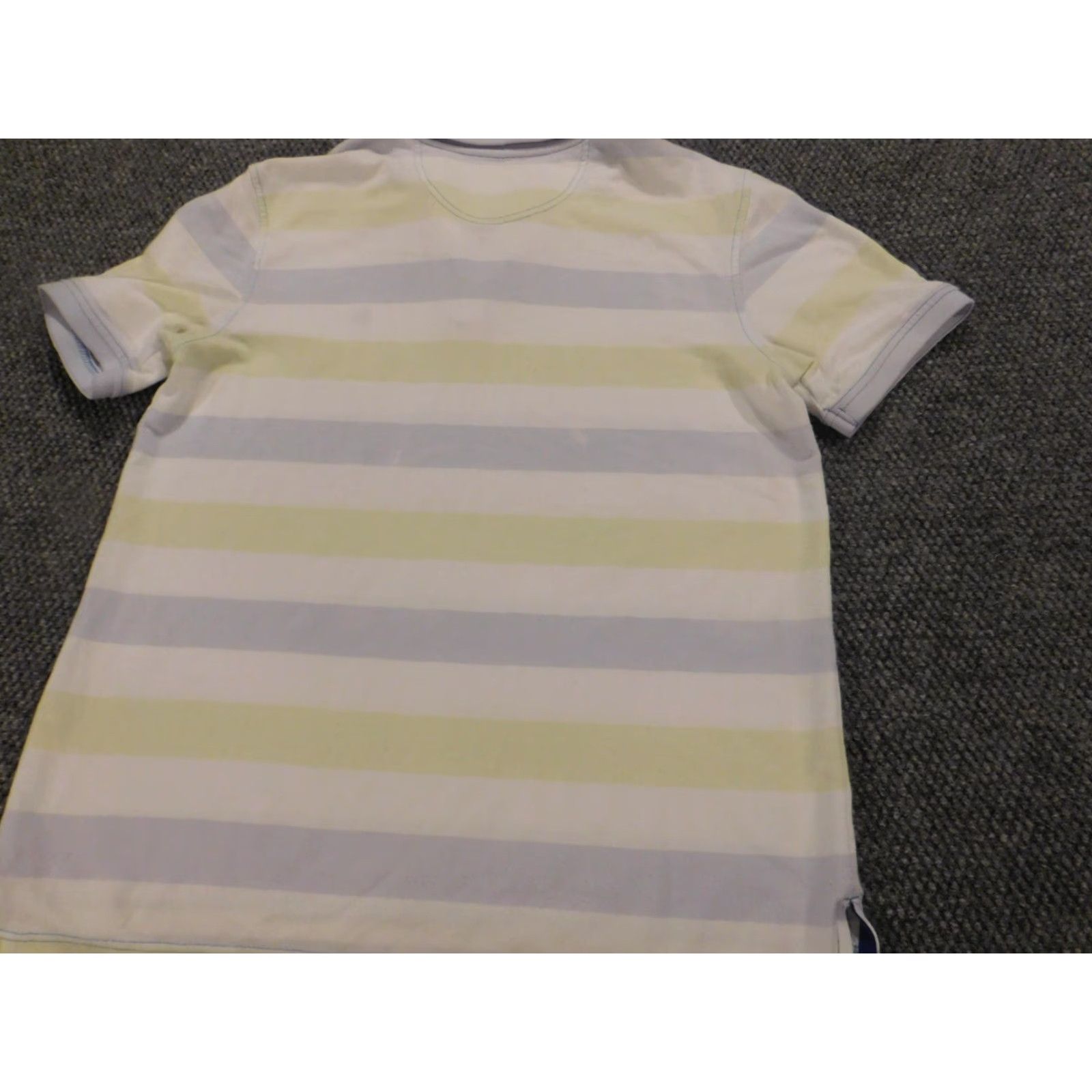 Izod Izod Polo Shirt L Blue Striped Stretch Cotton Knit Logo Short Sleeve Men Size US L / EU 52-54 / 3 - 6 Thumbnail