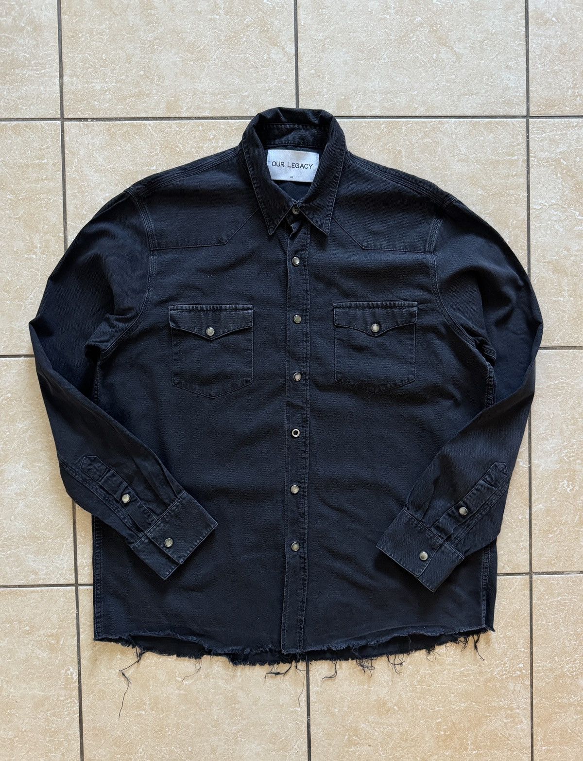 Our Legacy Custom Denim Western Cowboys shirt