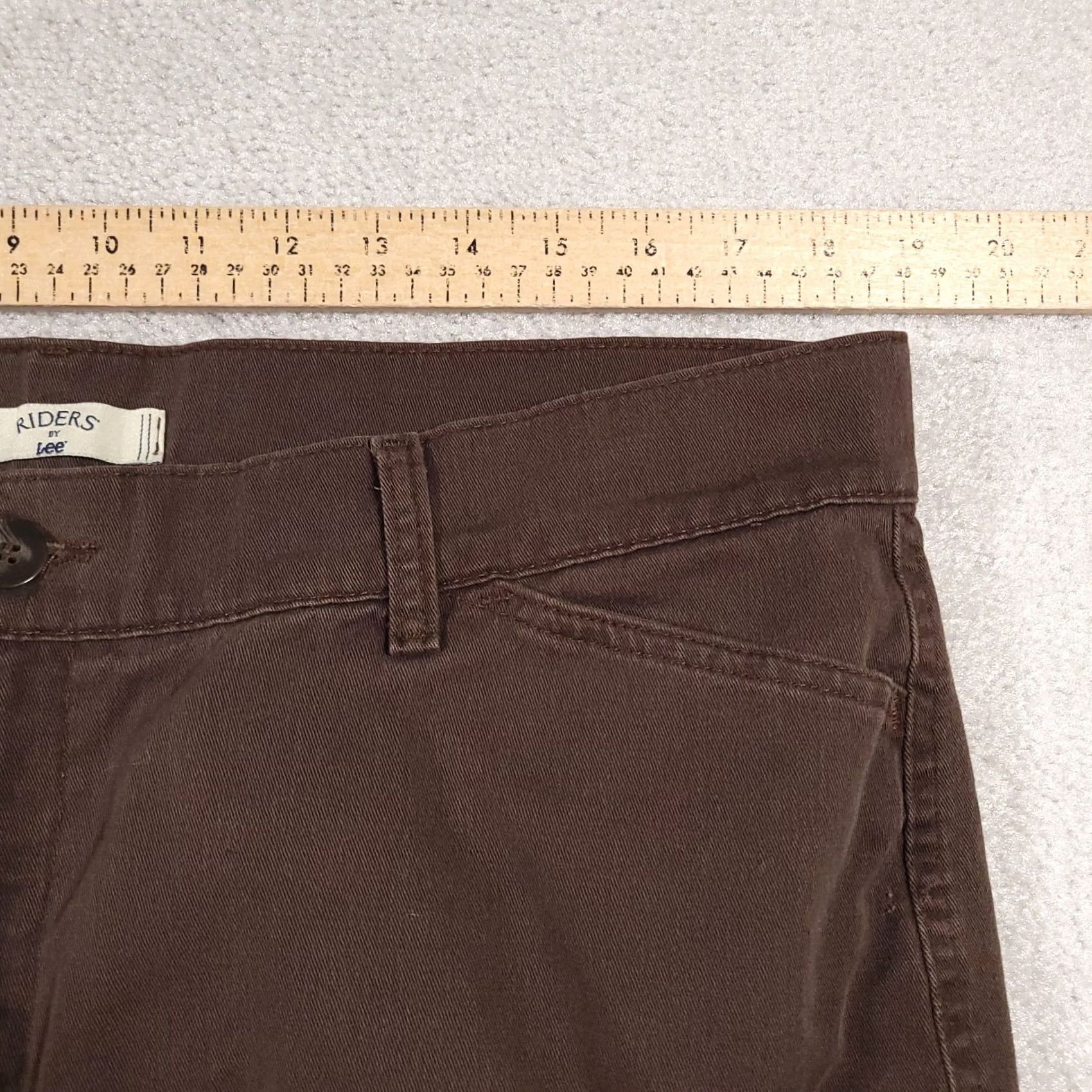 Vintage VINTAGE Riders Casuals Pants Women's 18 Brown High Rise Relaxed Straight Leg Pants Size 40" / US 18 - 5 Thumbnail