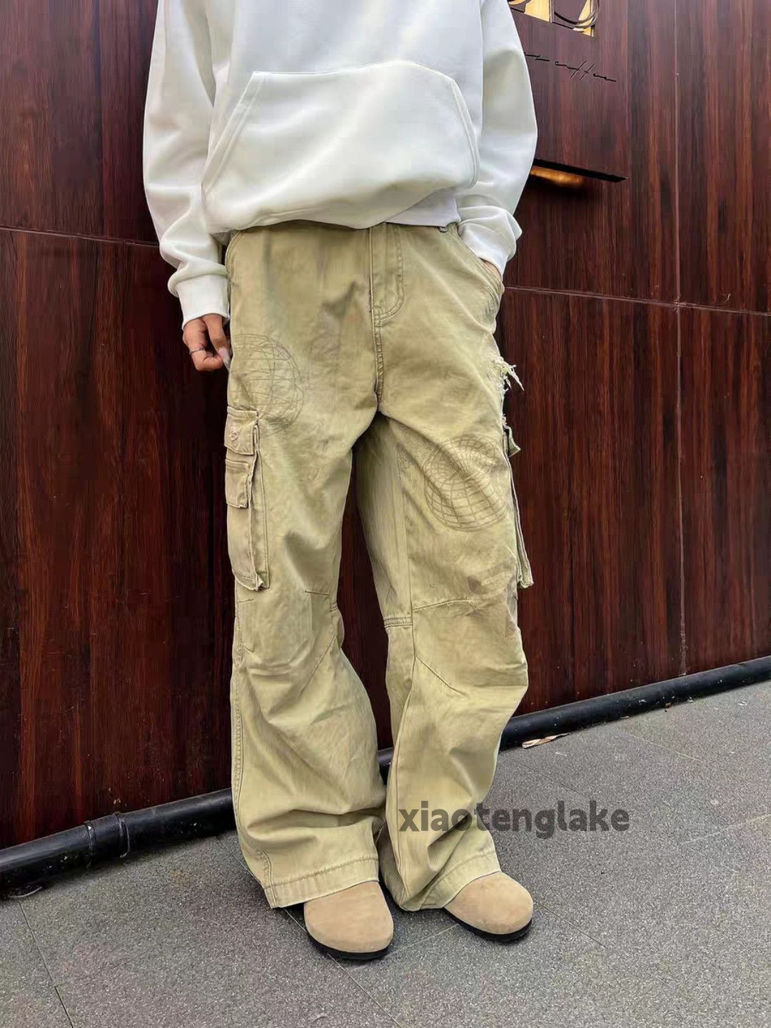 Designer × Japanese Brand × Vintage Washed faded cleanfit yuppie loose baggy cargo pants Size US 26 / EU 42 - 4 Thumbnail