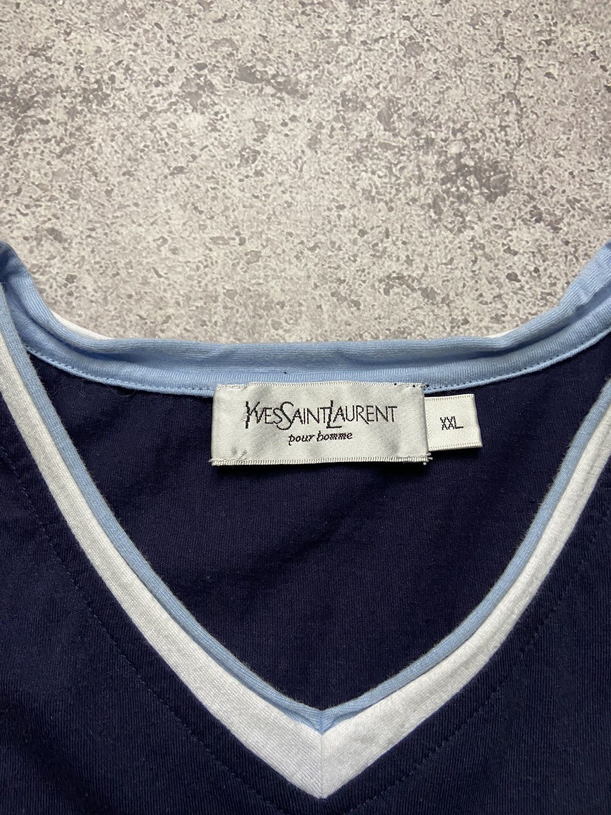 Yves Saint Laurent Vintage Yves Saint Laurent YSL big logo tee 90’s Size US XXL / EU 58 / 5 - 3 Thumbnail