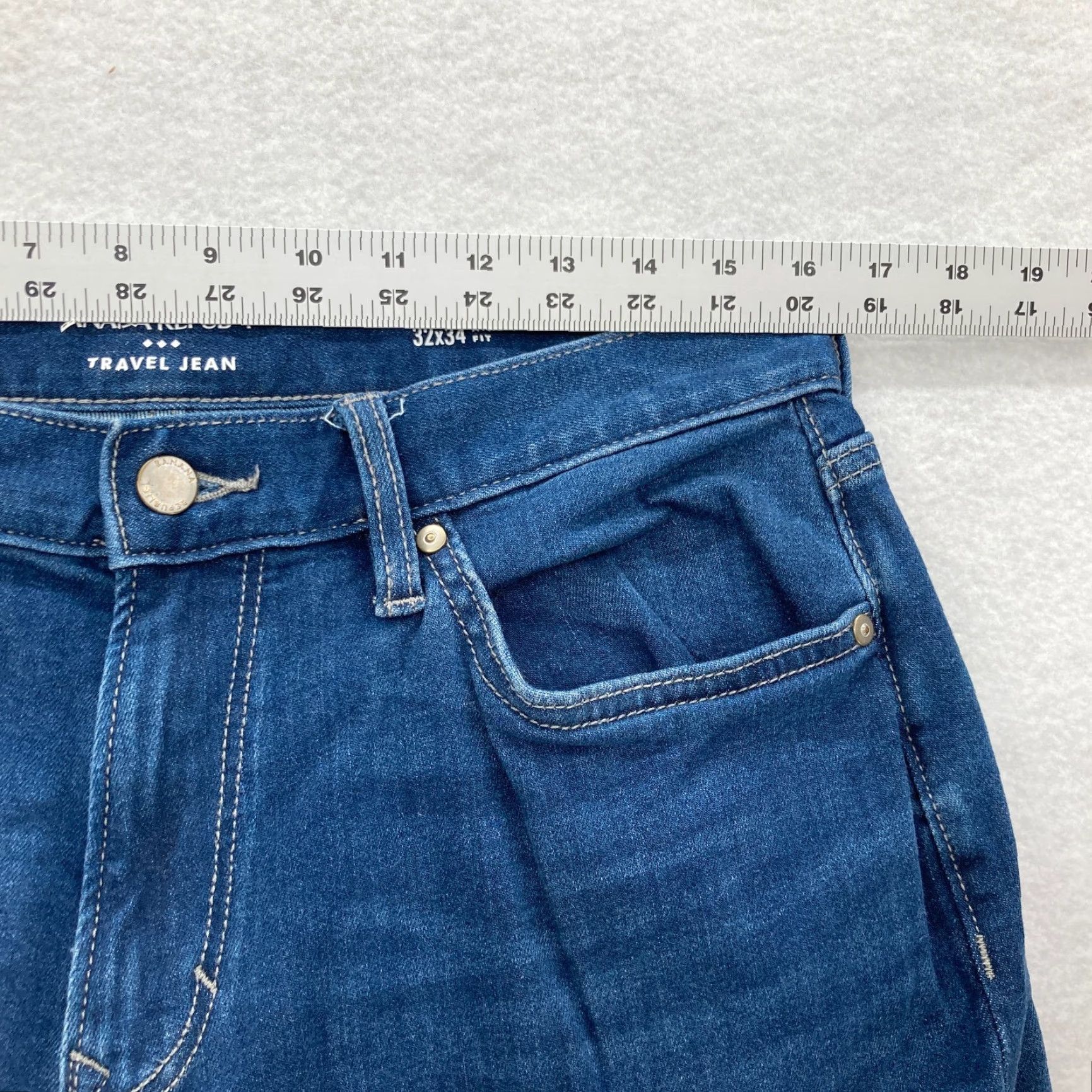 Banana Republic Banana Republic Traveler Jean Mens 32x34 Slim Straight Fit Blue Stretch Denim Size US 32 / EU 48 - 6 Thumbnail