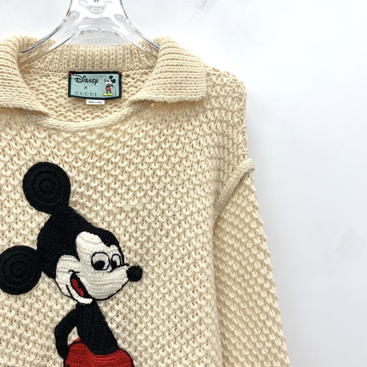 Gucci Gucci x Disney Mickey Mouse Long Sleeve Knit Sweater K26WX Size L / US 10 / IT 46 - 3 Thumbnail