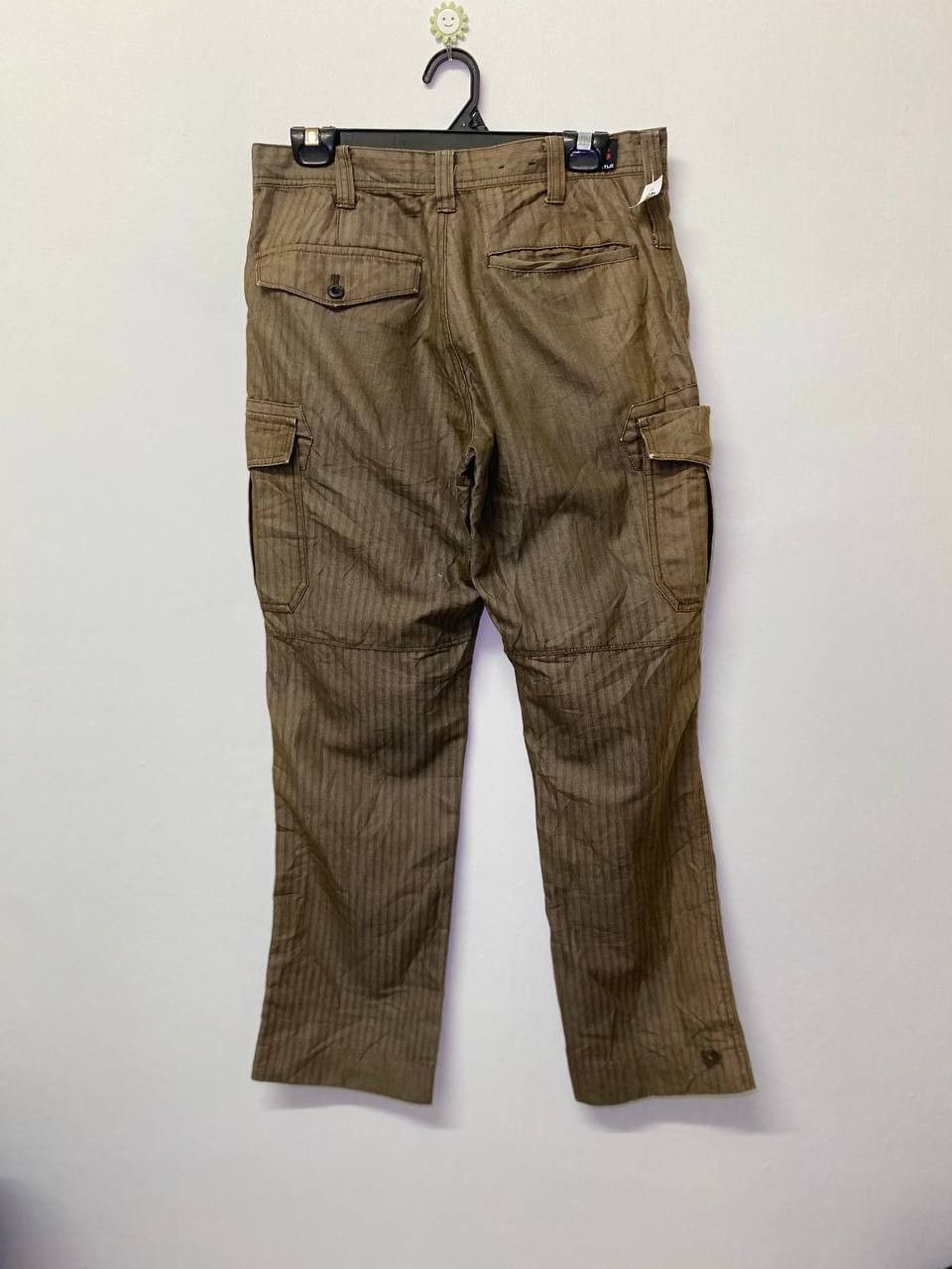 Japanese Brand burtle japanese brands cargo pants herringbone design Size US 32 / EU 48 - 1 Thumbnail
