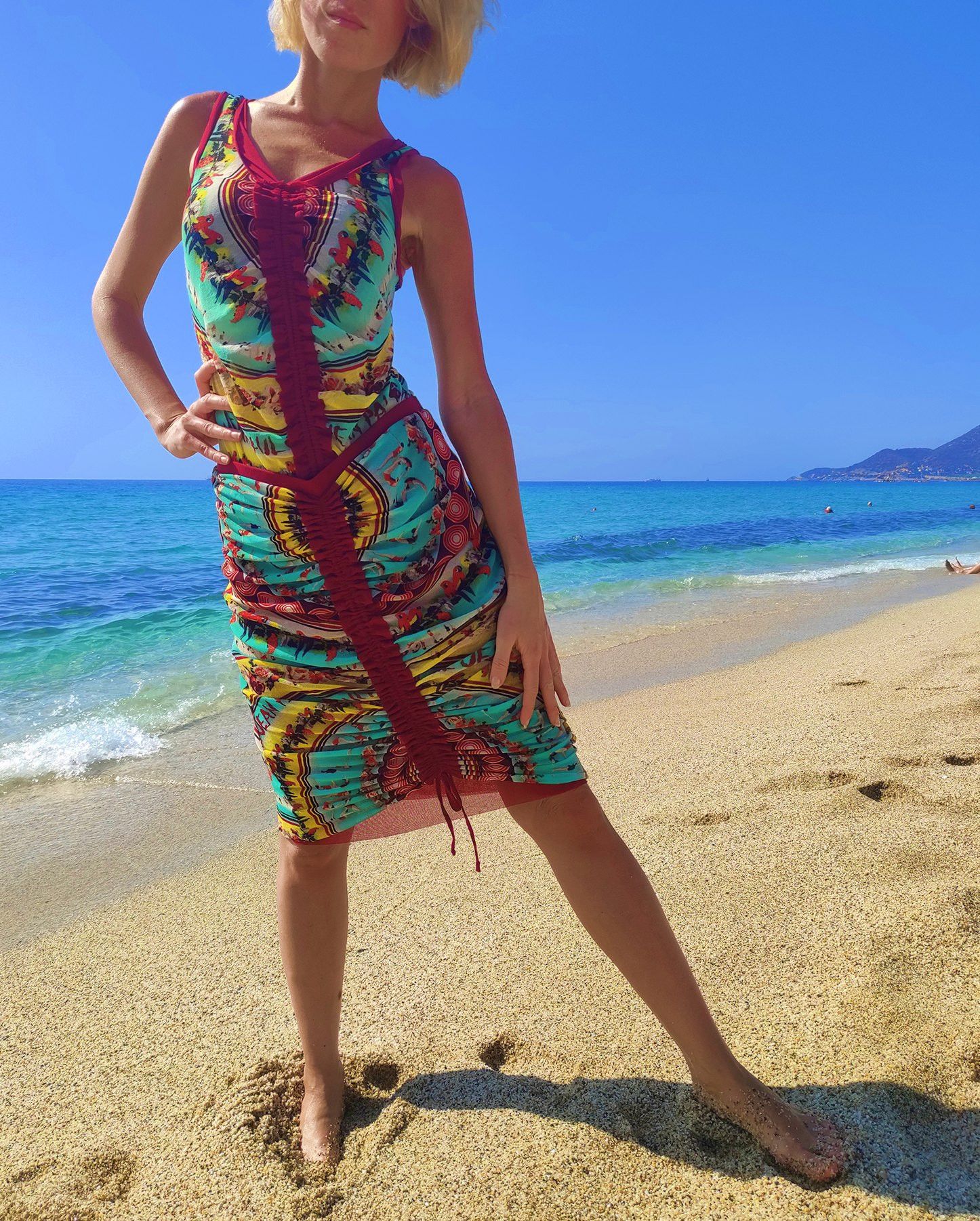 Jean Paul Gaultier Jean Paul Gaultier Diver Tropical Parrot Mesh Skirt Top Size ONE SIZE - 2 Thumbnail