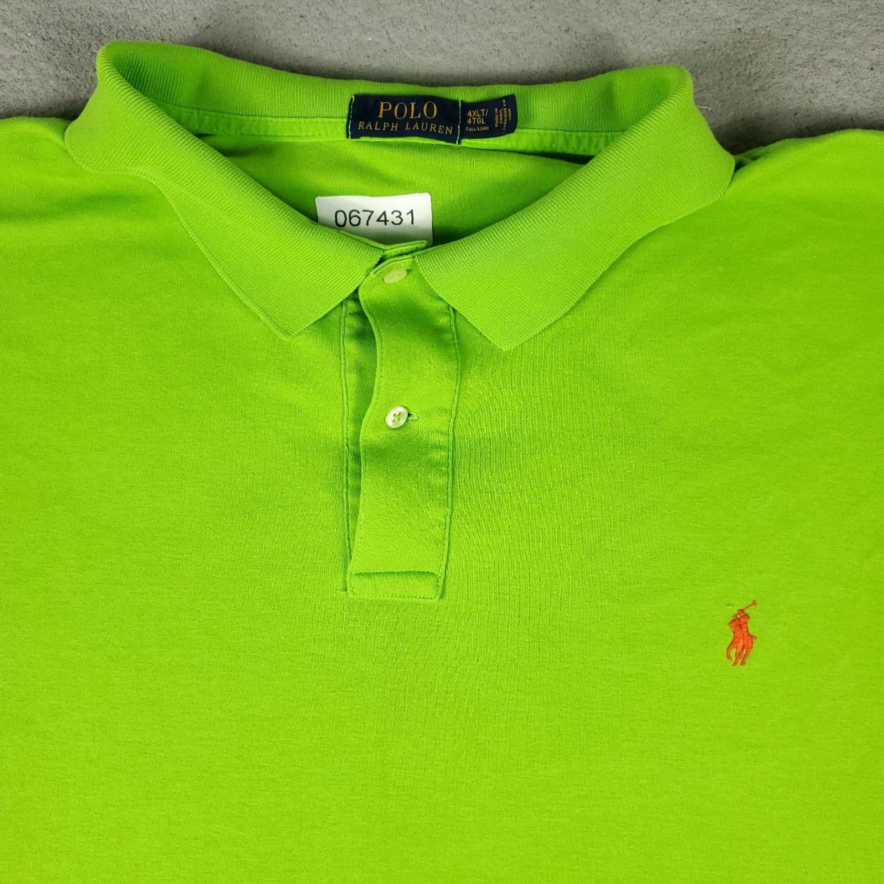 Ralph Lauren Polo Shirt Mens 4XLT Green Short Sleeve Polo Shirt Polo Shirt 4XLT Mens Green Polo Shirt Mens XLT Polo Shirt