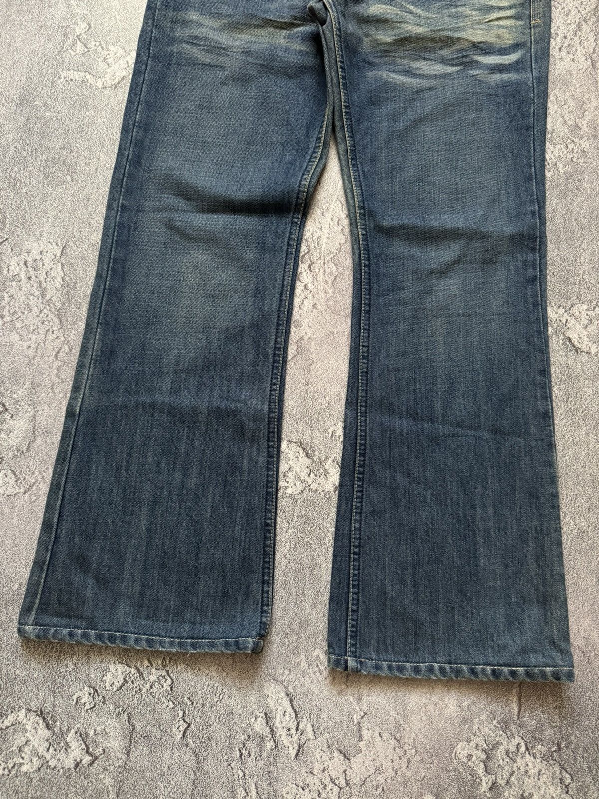 Diesel × Diesel Black Gold Diesel 34 flared denim pant trouser Jean chino distressed Size US 34 / EU 50 - 7 Thumbnail