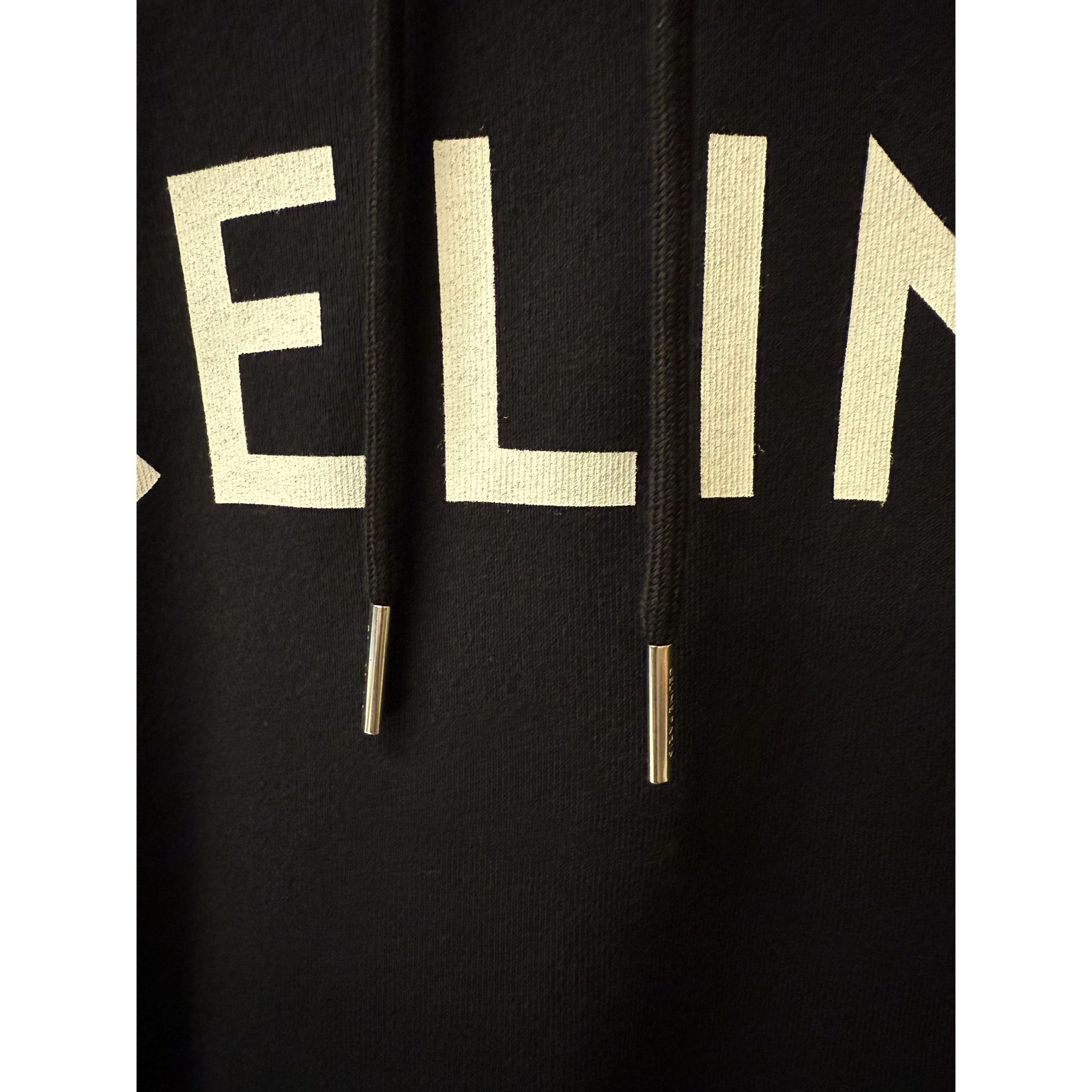 Celine Celine Paris Black Hoodie Sweatshirt XL 100% Cotton Unisex C Size XL / US 12-14 / IT 48-50 - 12 Thumbnail