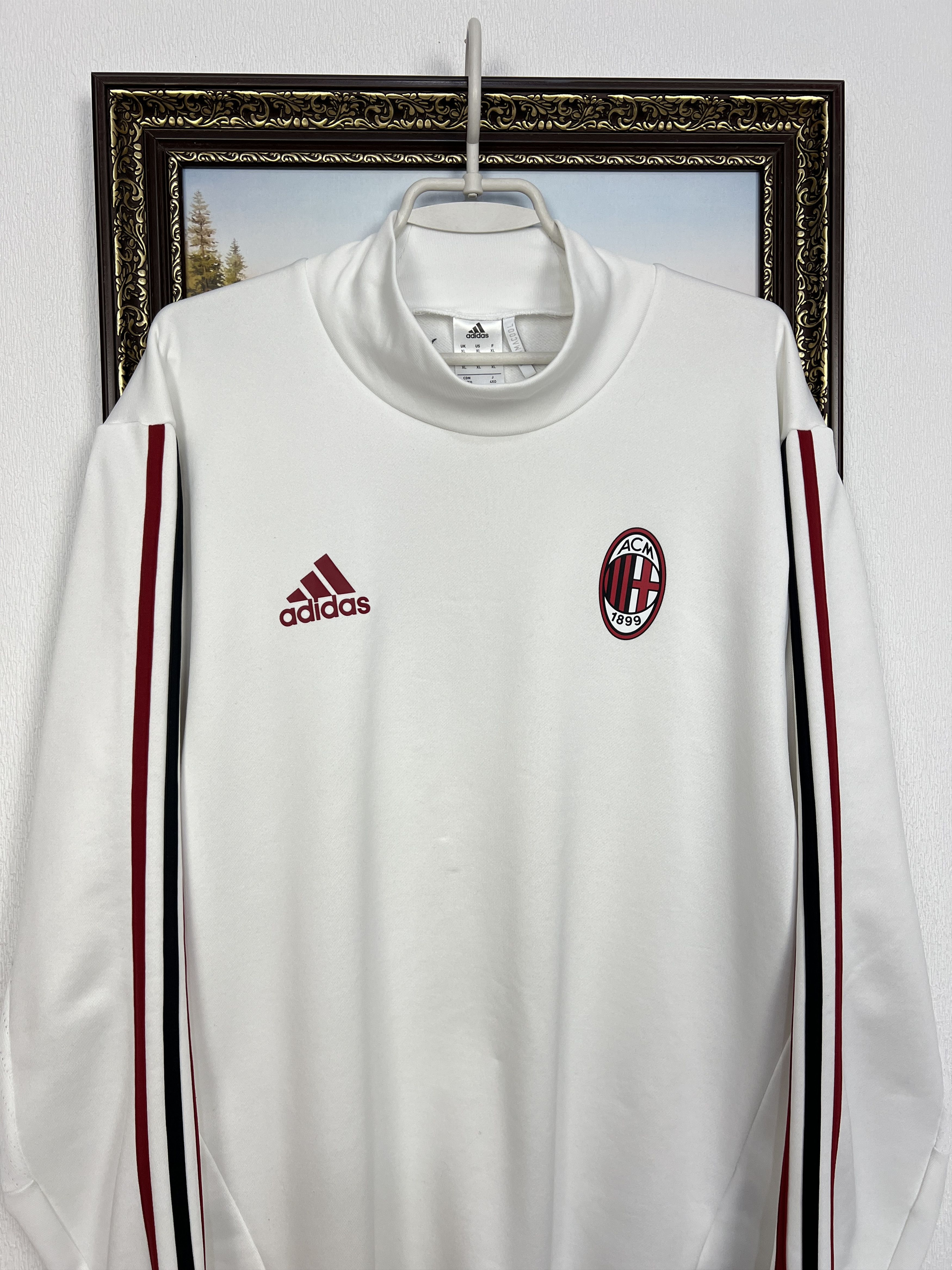 Adidas Adidas AC Milan Football Train Sweatshirt Soccer Track Top Size US XL / EU 56 / 4 - 2 Thumbnail