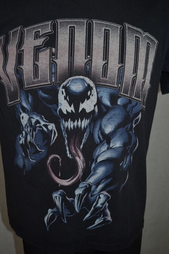 DC Comics × Marvel Comics × Vintage Vintage Y2K Venom Marvel Can Peter Come Out And Play? tee Size US M / EU 48-50 / 2 - 5 Thumbnail
