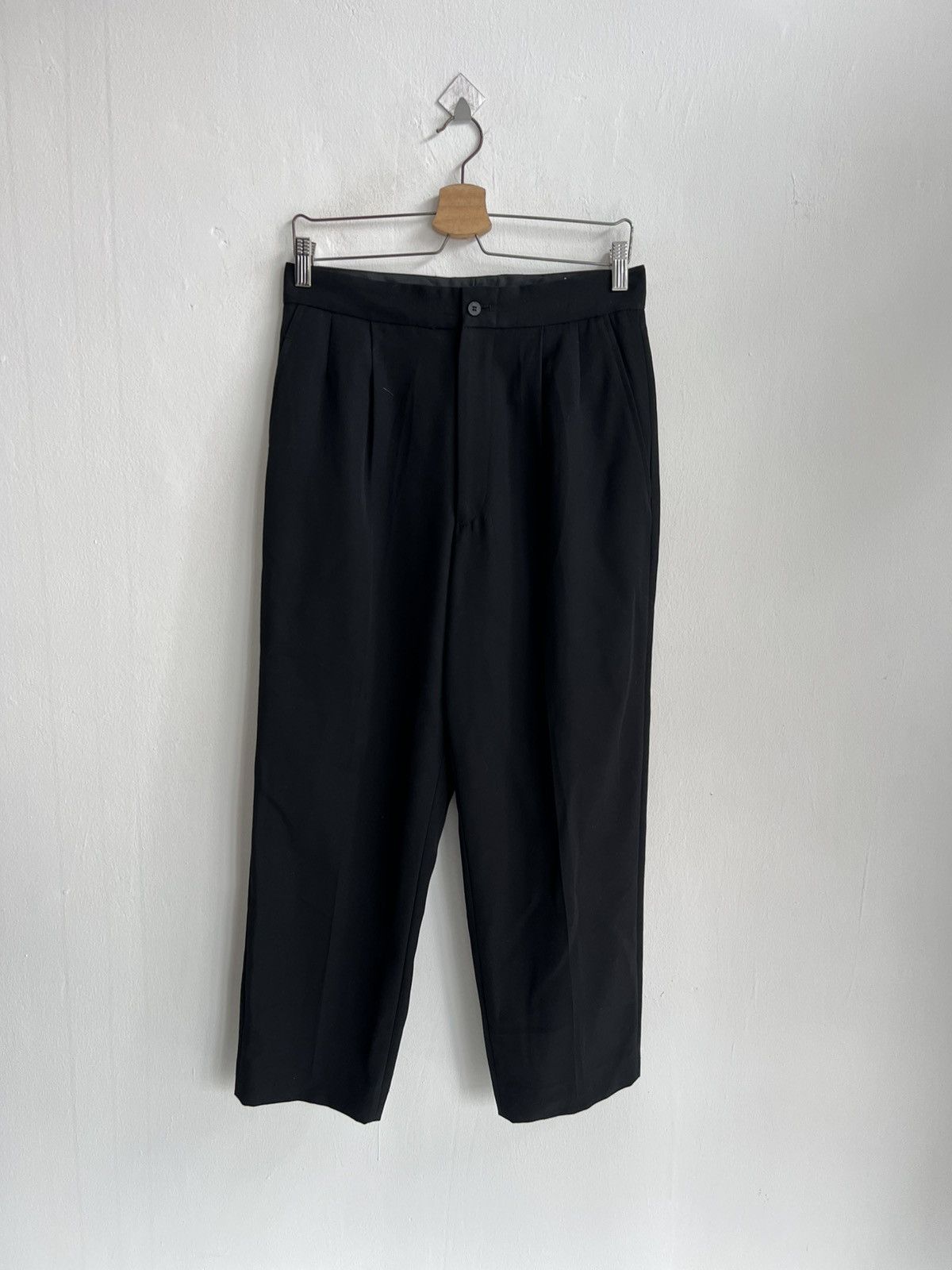 Yohji Yamamoto 1980s Yohji Yamamoto Gabardine Minimal 🎈Trousers Pants Size US 30 / EU 46 - 10 Thumbnail