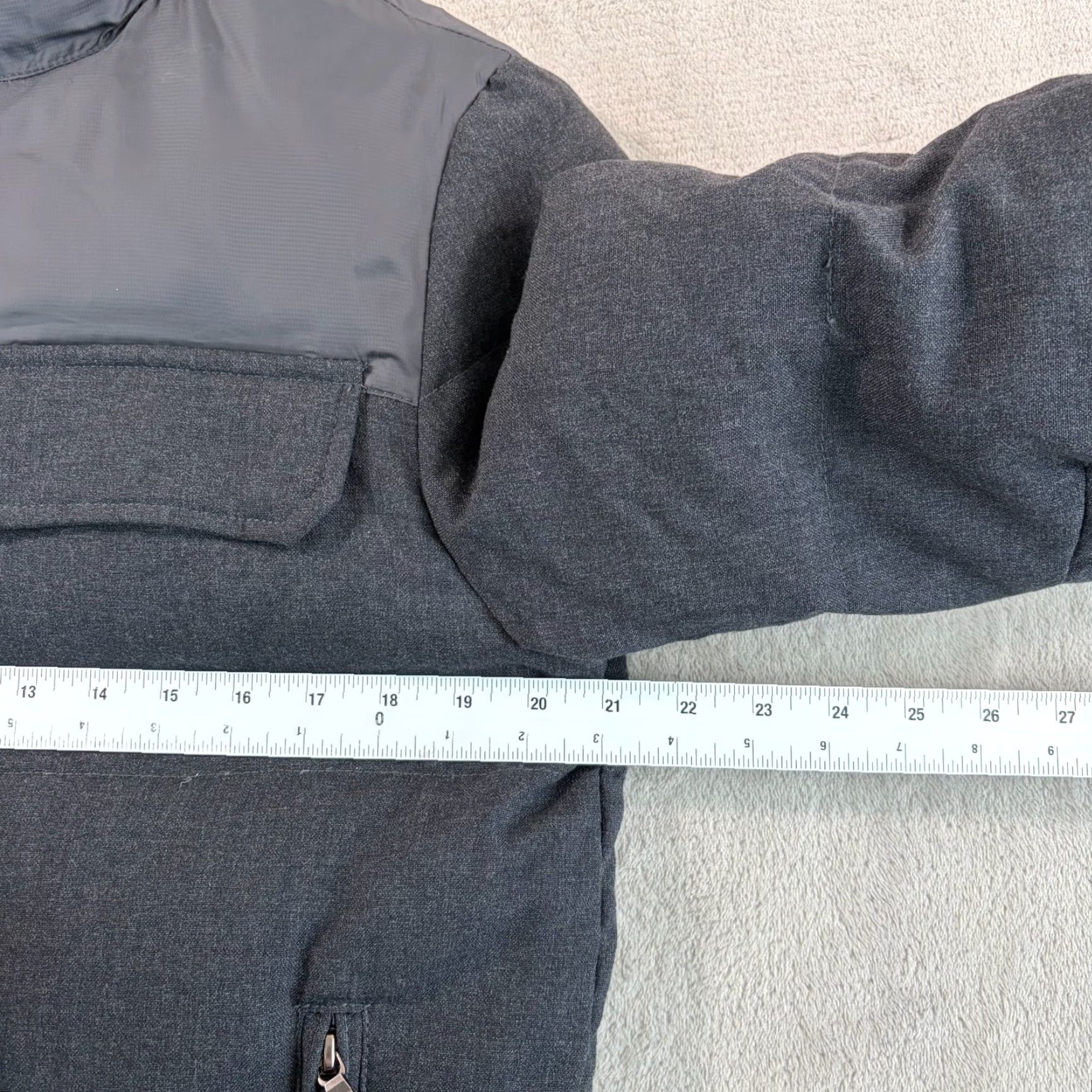 Banana Republic Banana Republic Down Puffer Jacket Men Small Grey Wool Blend Hidden Hood Zip Light Insulated Winter Casual City Classic Outdoor N/A Mens Size US S / EU 44-46 / 1 - 6 Thumbnail