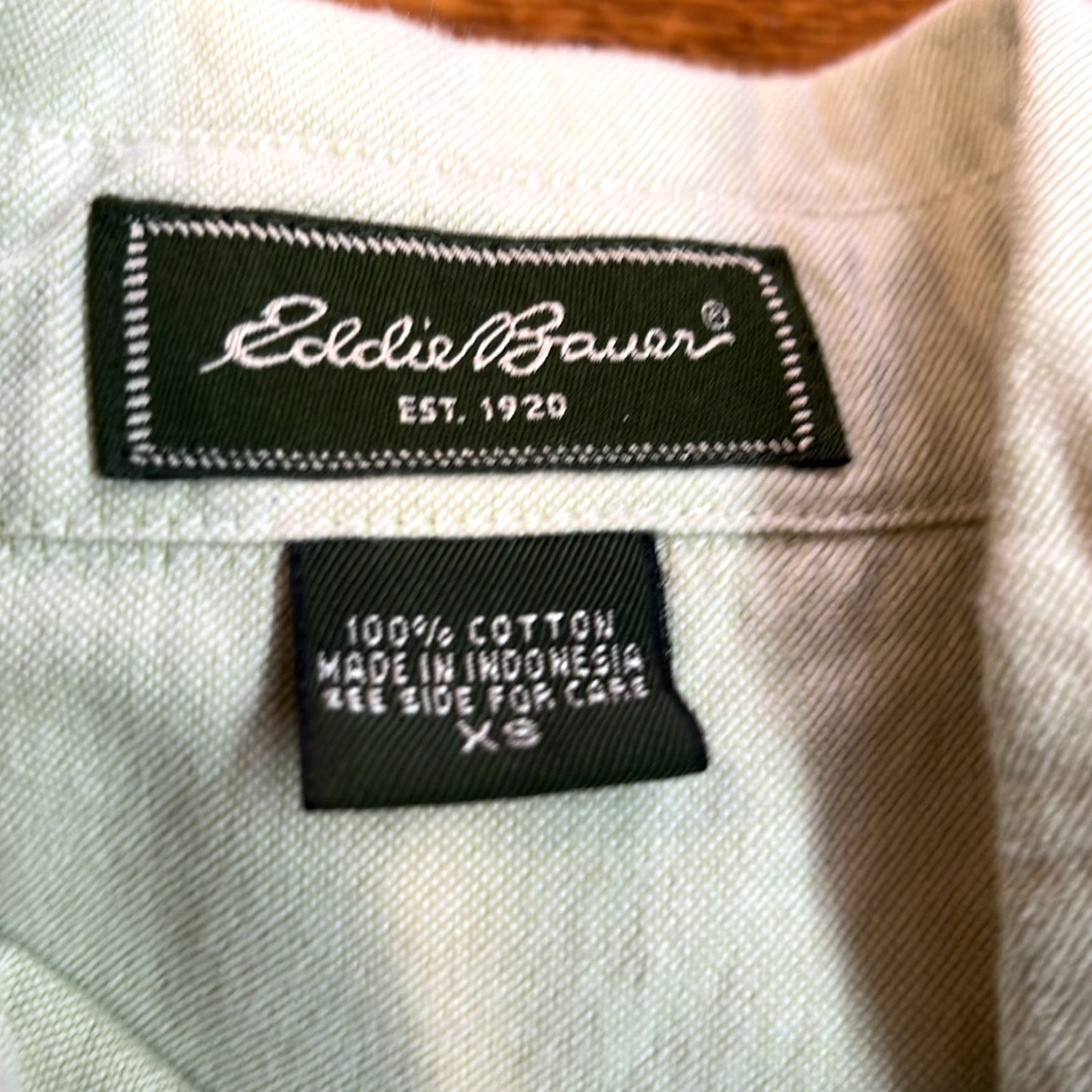 Eddie Bauer Eddie Bauer Est. 1920 Mens Long Sleeve Button-Down Shirt Gray Size XS Solid 100% Cotton Casual Size US XS / EU 42 / 0 - 4 Thumbnail