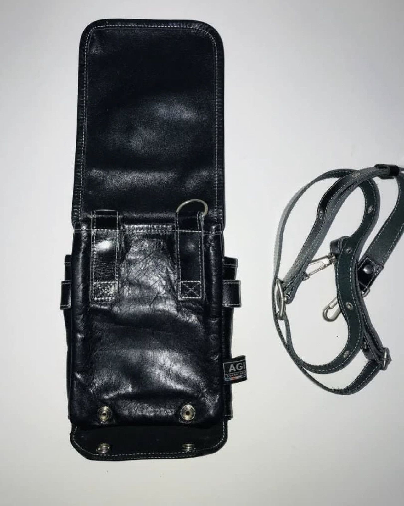 Japanese Brand AGLITY LEATHER CROSSBODY BAG Size ONE SIZE - 4 Thumbnail