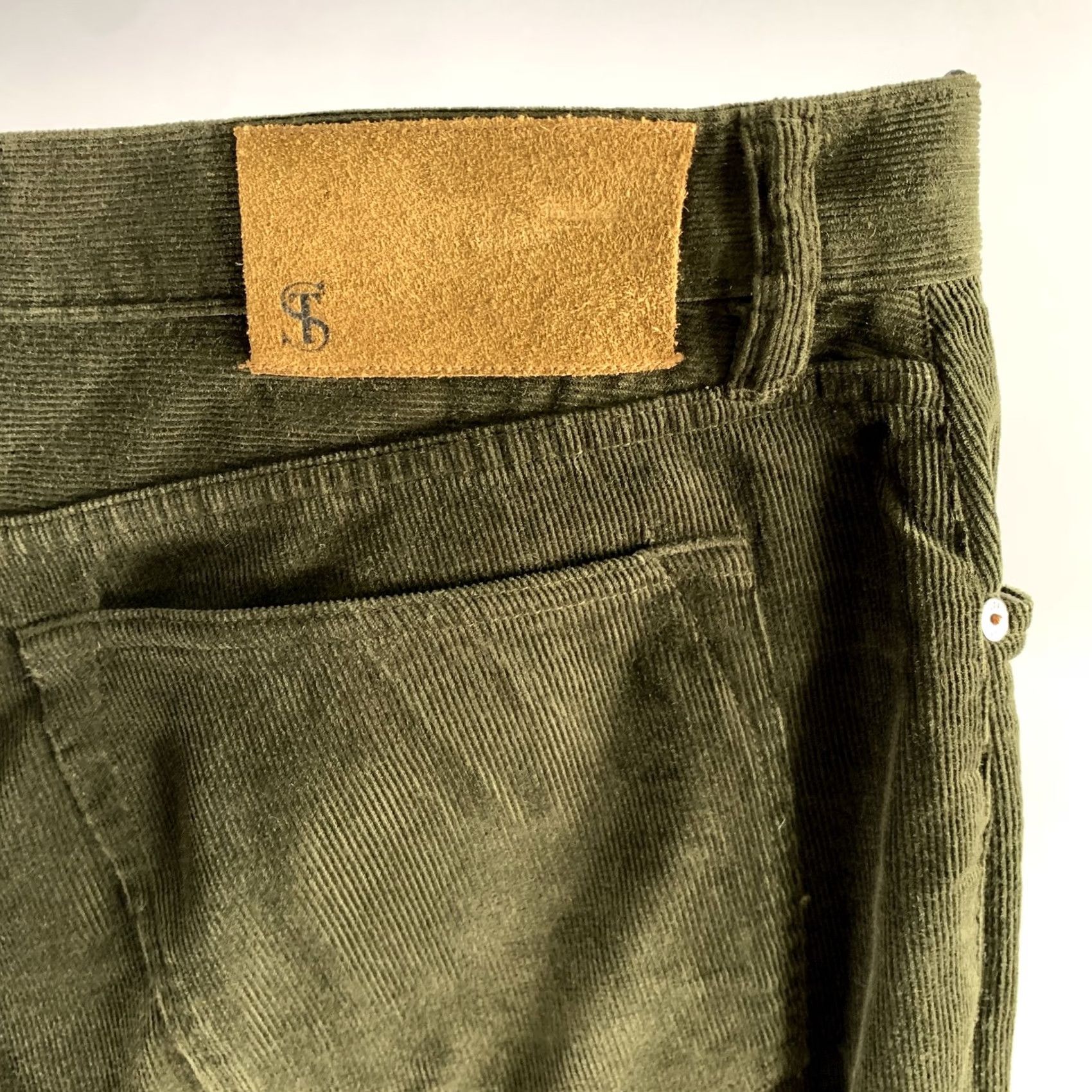 Todd Snyder TODD SNYDER Green Olive Corduroy Cotton Blend Pants Men Size 36 Size US 36 / EU 52 - 2 Thumbnail