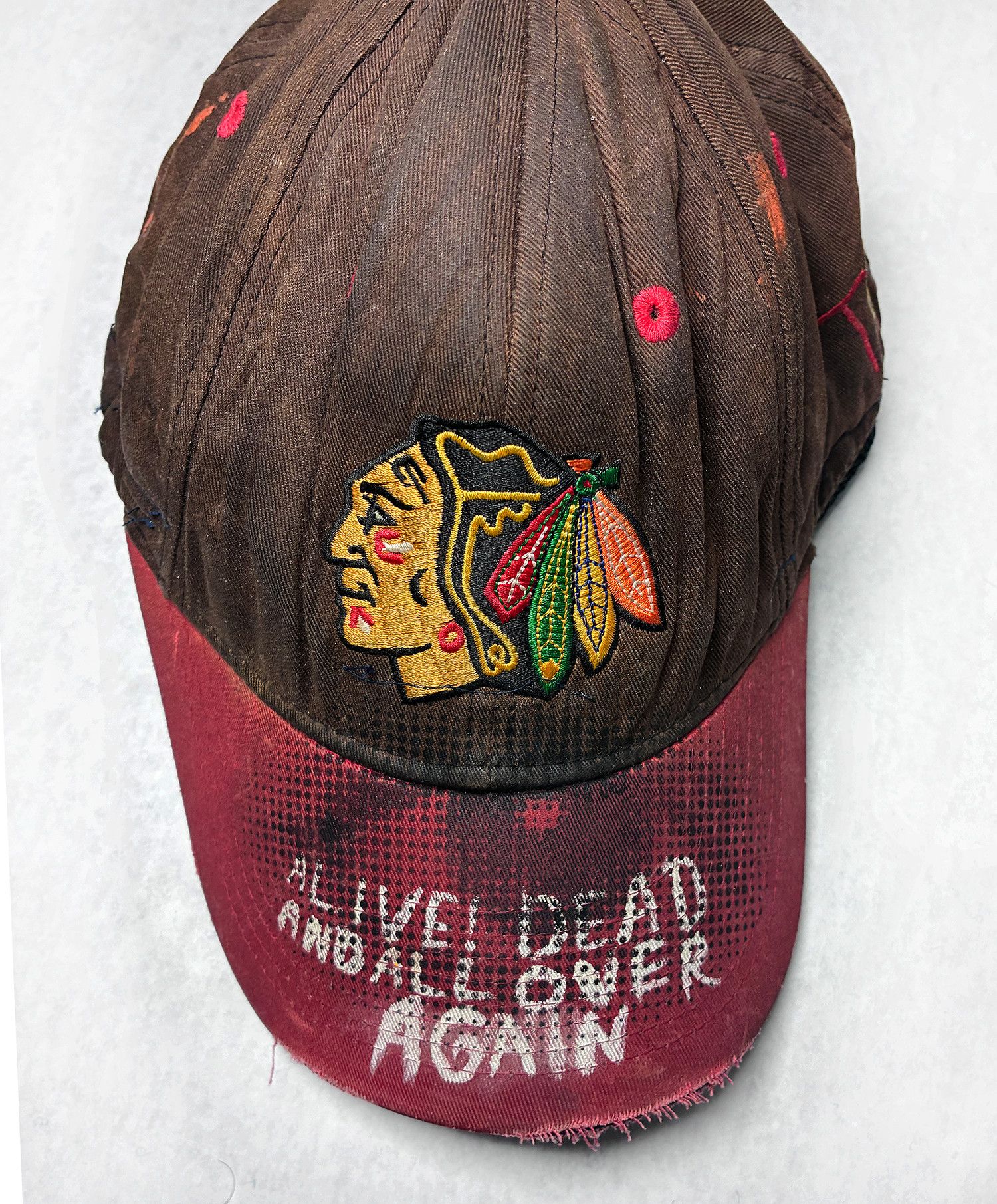 TISA Reconstructed Trucker Hat x Tisa Blackhawks Size ONE SIZE - 1 Thumbnail