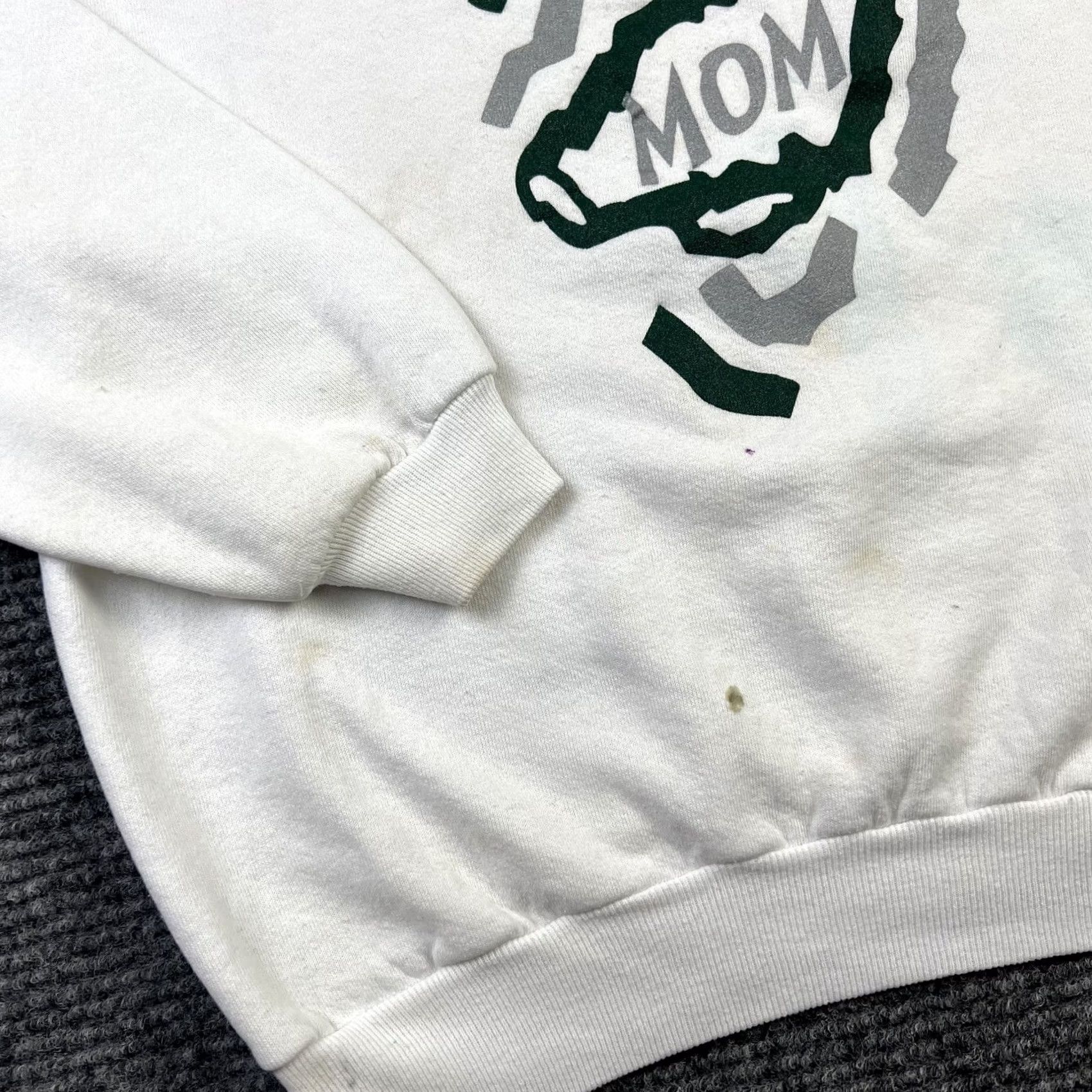 Jerzees VINTAGE Jerzees Sweatshirt Crewneck 90s Graphic Grunge Cheerleader Mom L White Womens Size L / US 10 / IT 46 - 7 Thumbnail