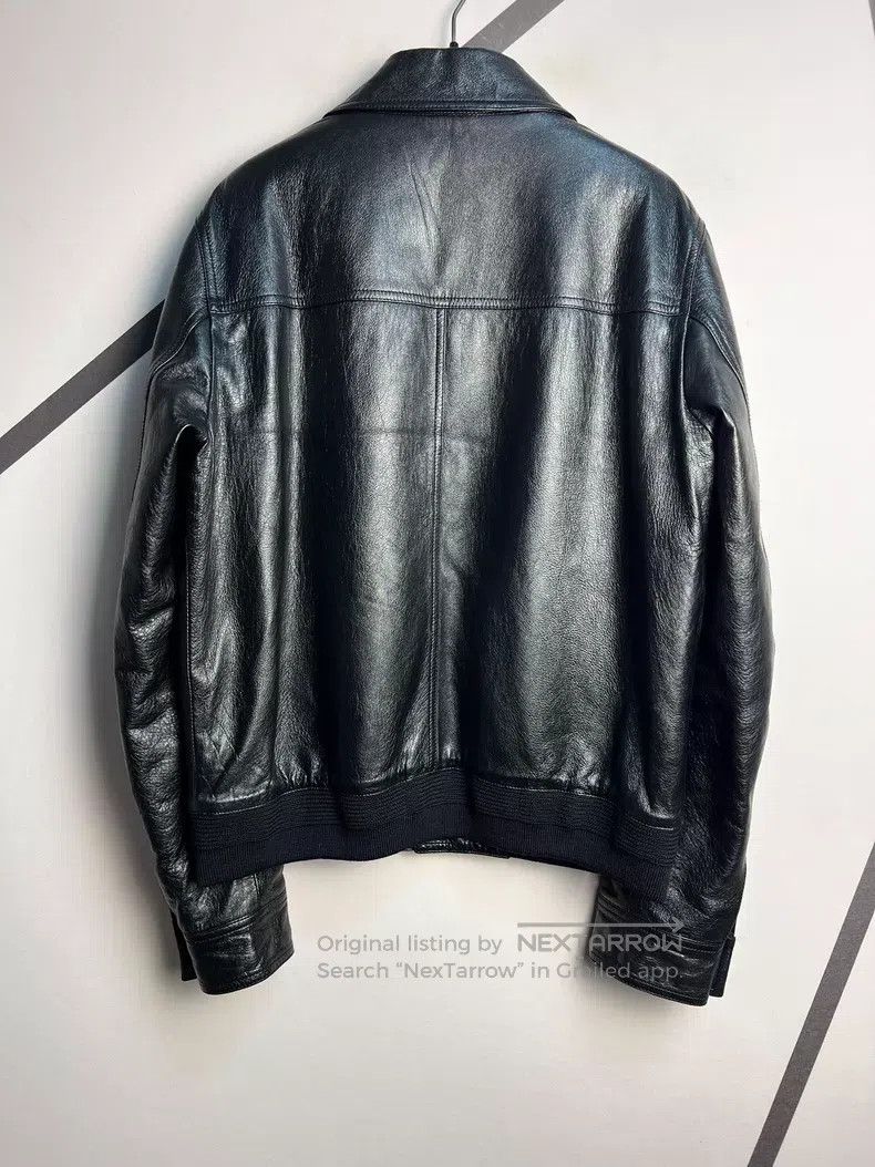 Saint Laurent Paris Saint Laurent Paris Black Sheep Leather Biker Jacket Size US M / EU 48-50 / 2 - 2 Thumbnail