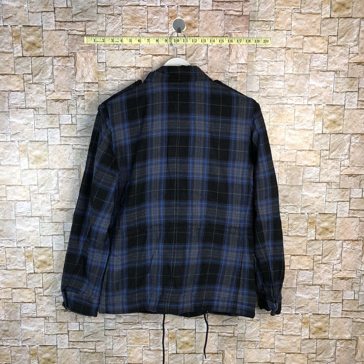 Japanese Brand Marc by Marc Jacobs checkered Blue Flannel jacket #A873 Size US S / EU 44-46 / 1 - 15 Thumbnail