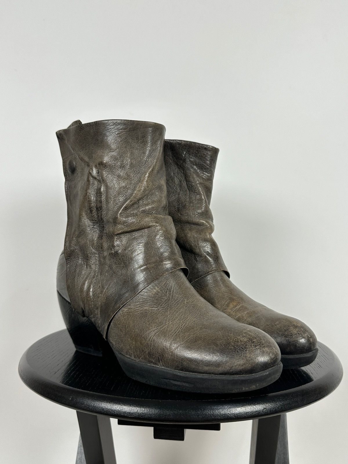 A.S.98 A.S.98. Airstep Leather Biker Ankle Boots Size US 11 / IT 41 - 10 Thumbnail