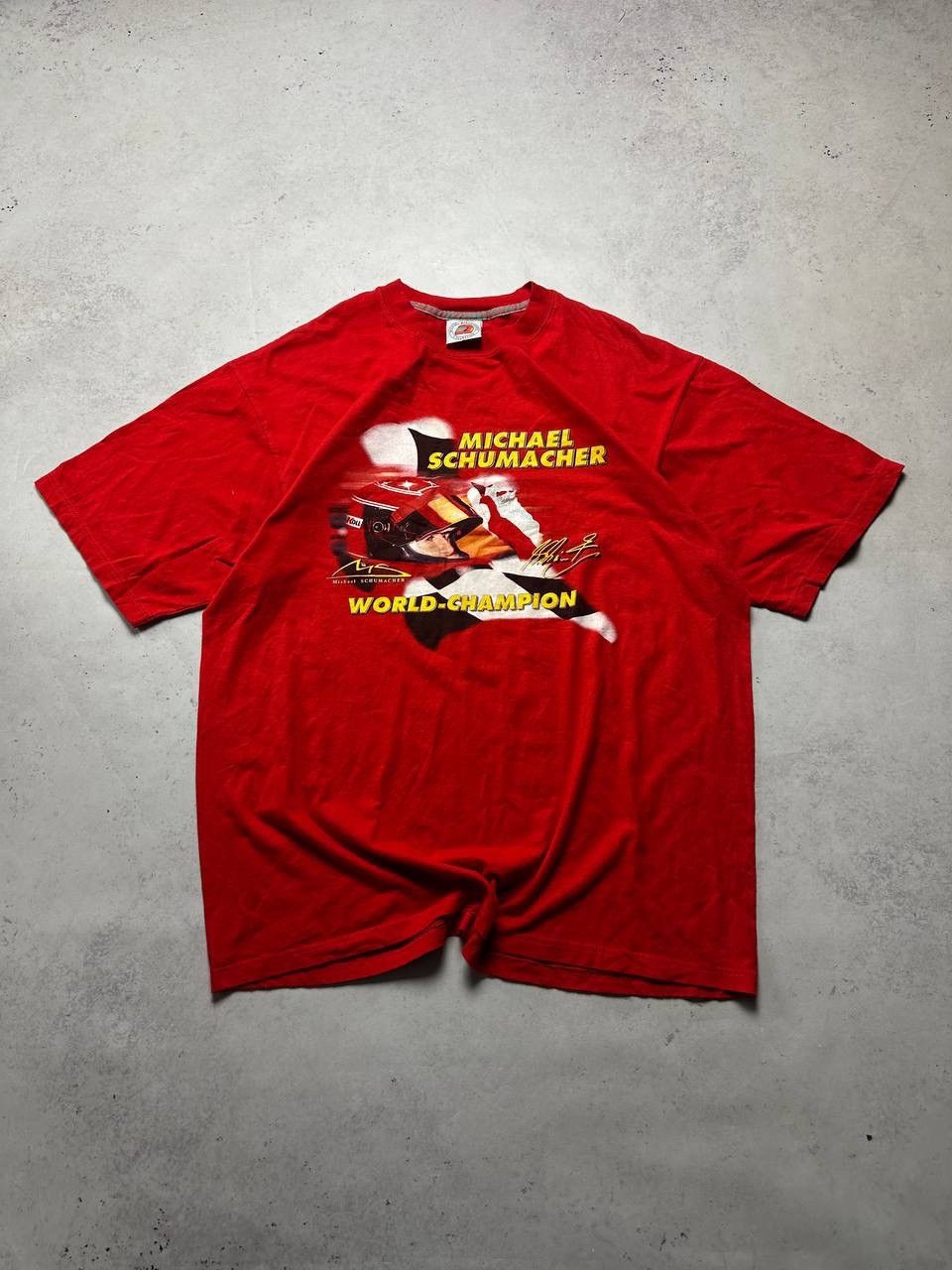 Vintage Vintage Michael Schumacher Promo Boxy T-shirt XL Size US XL / EU 56 / 4 - 2 Thumbnail