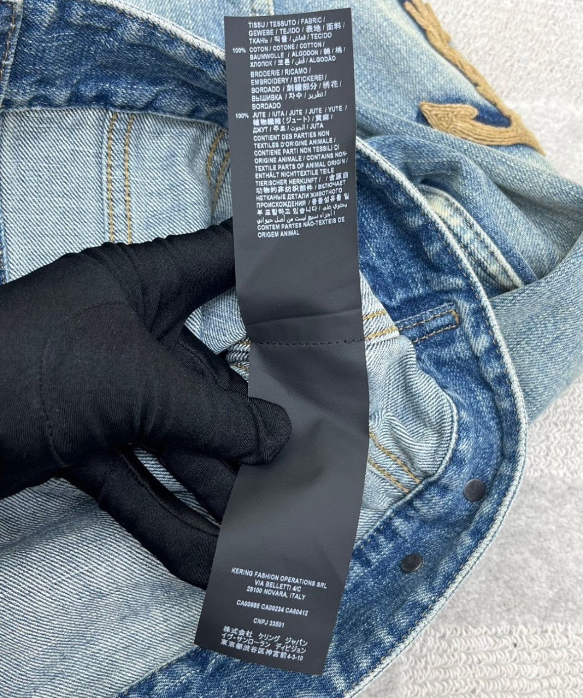 Saint Laurent Paris × Yves Saint Laurent SAINT LAURENT Anchor denim jacket 2412-Nextarrow Size US S / EU 44-46 / 1 - 8 Thumbnail