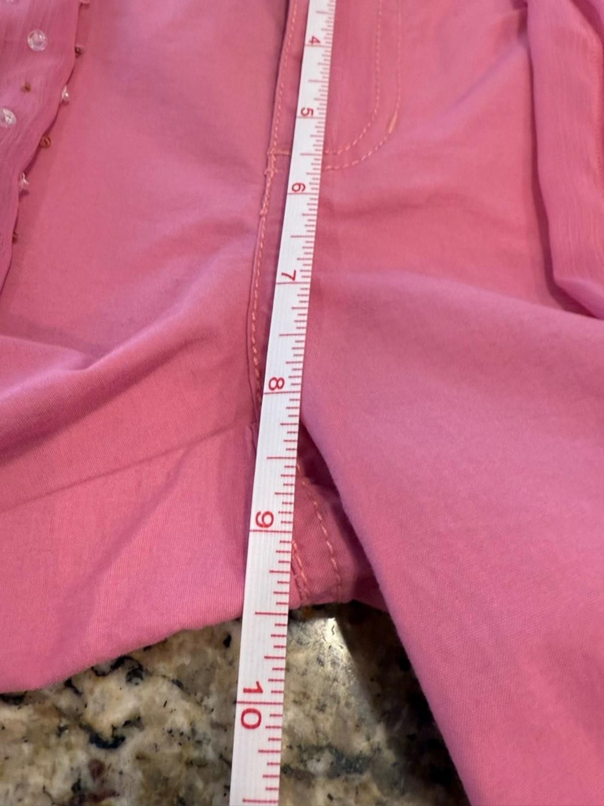 Other Maizy Cummings pants pink patchwork sequin belt SZ SM Size 28" / US 6 / IT 42 - 10 Thumbnail