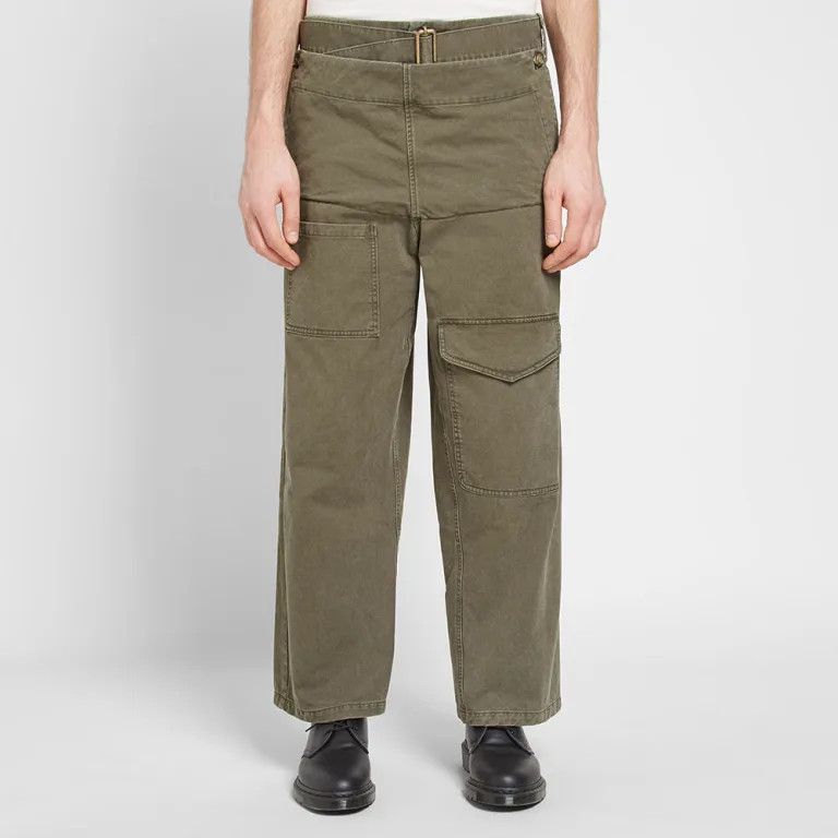 JW Anderson o1mle0125 Front Pocket Fold Trouser in Khaki Size US 40 / EU 56 - 5 Thumbnail