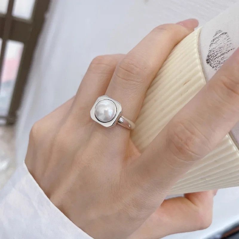 Jewelry Trend Opal Stone Adjustable Ring Size ONE SIZE - 1 Thumbnail