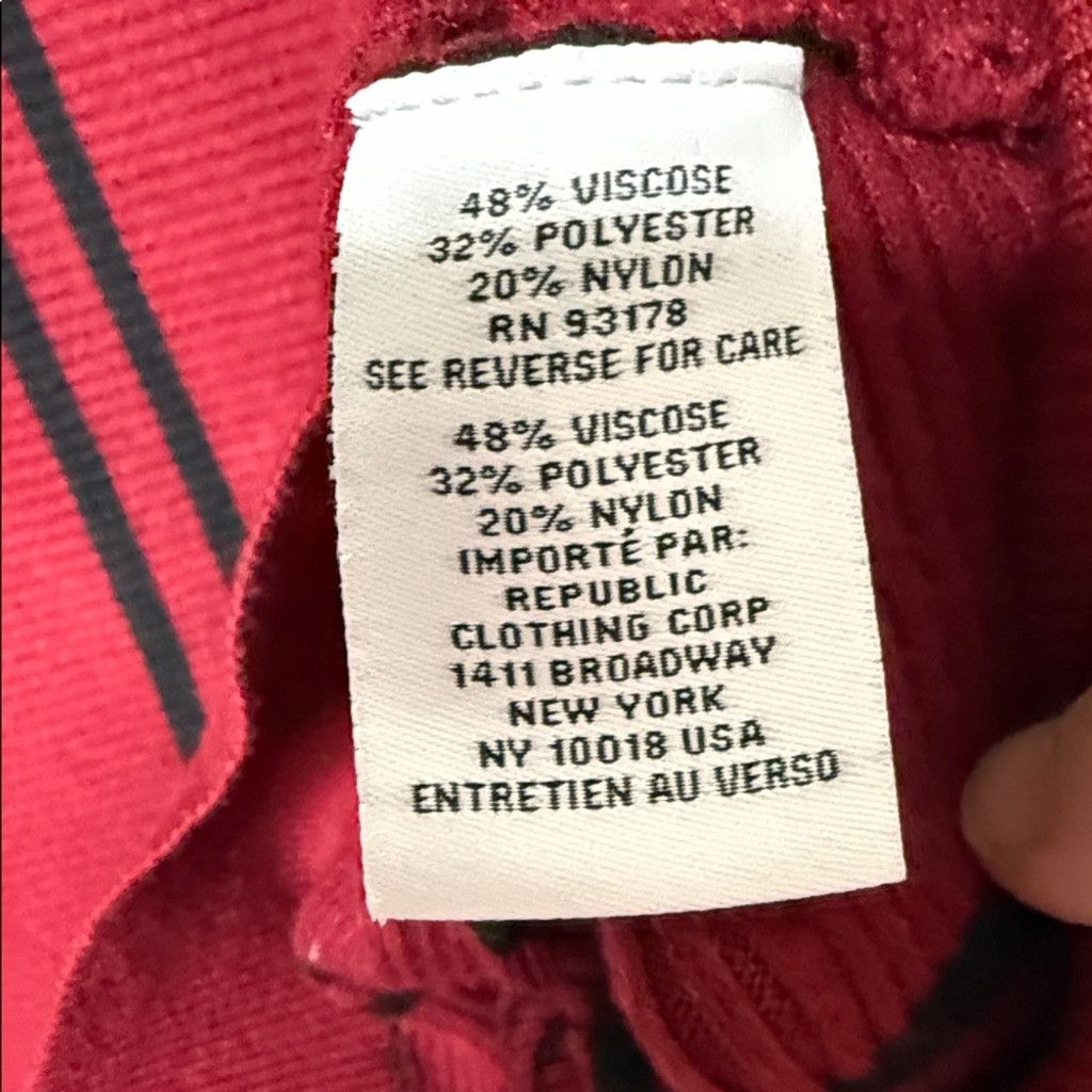 Magaschoni Magaschoni Mock neck Dolman striped red black sweater sz S Size S / US 4 / IT 40 - 6 Thumbnail