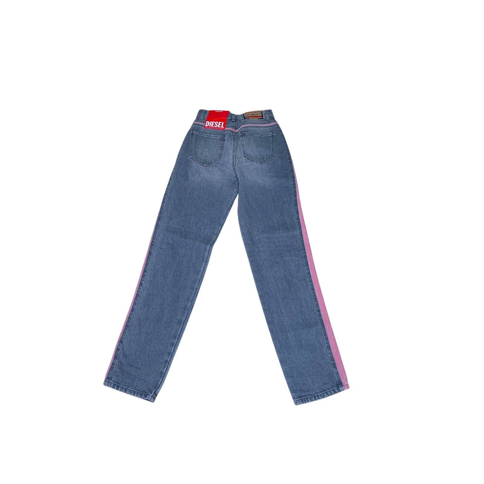 Diesel Diesel D-Pilut Two-Tone Jeans Sz 24 NWT Straight Leg Denim Size 24" / US 00 / IT 34 - 7 Thumbnail
