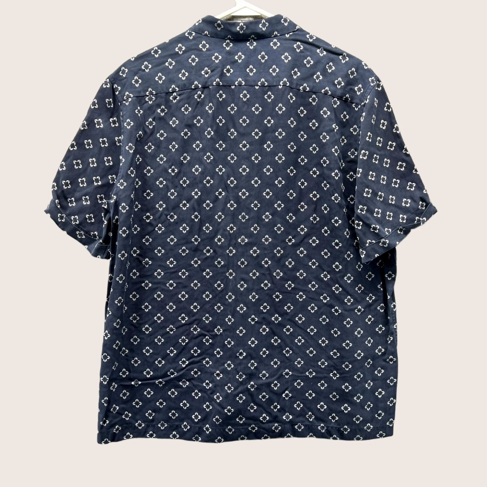 Ted Baker Ted Baker Shirt Mens XL Blue Geometric Short Sleeve Button Front Casual Top 5 Size US S / EU 44-46 / 1 - 1 Thumbnail