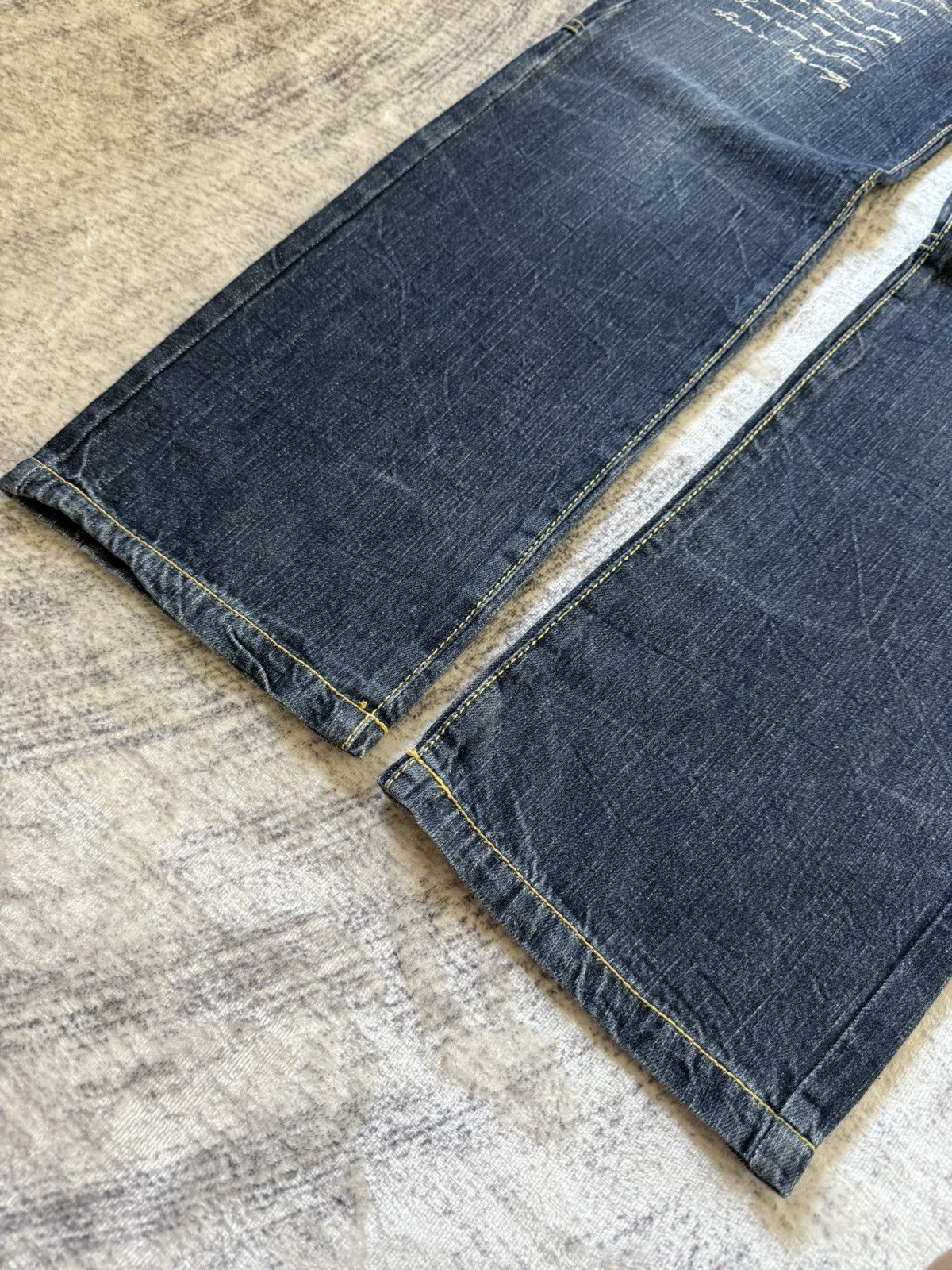 Japanese Brand Ba-Tsu Studio Japan Poems Chaotic Skull Jeans Size US 28 / EU 44 - 12 Thumbnail