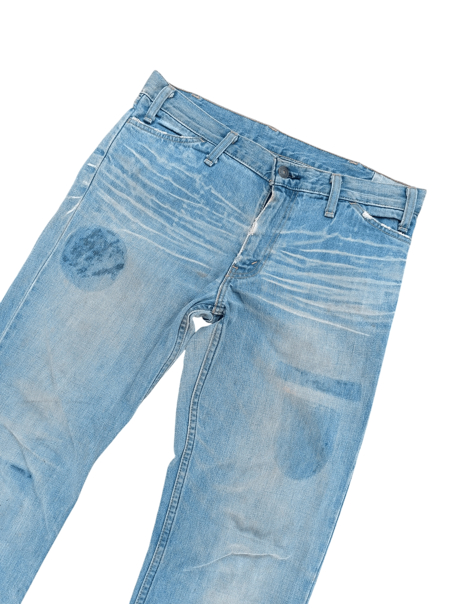 Levi's × Vintage VTG Levis Lot 70646 Flared Whiskers Faded Talon Zipper Jeans Size US 32 / EU 48 - 9 Thumbnail