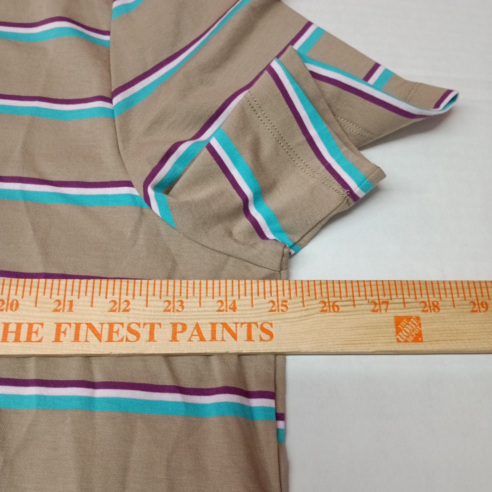 Nike Nike Sportswear Club Stripe Logo T-Shirt Tee Men's 2XL Beige Size US XXL / EU 58 / 5 - 4 Thumbnail