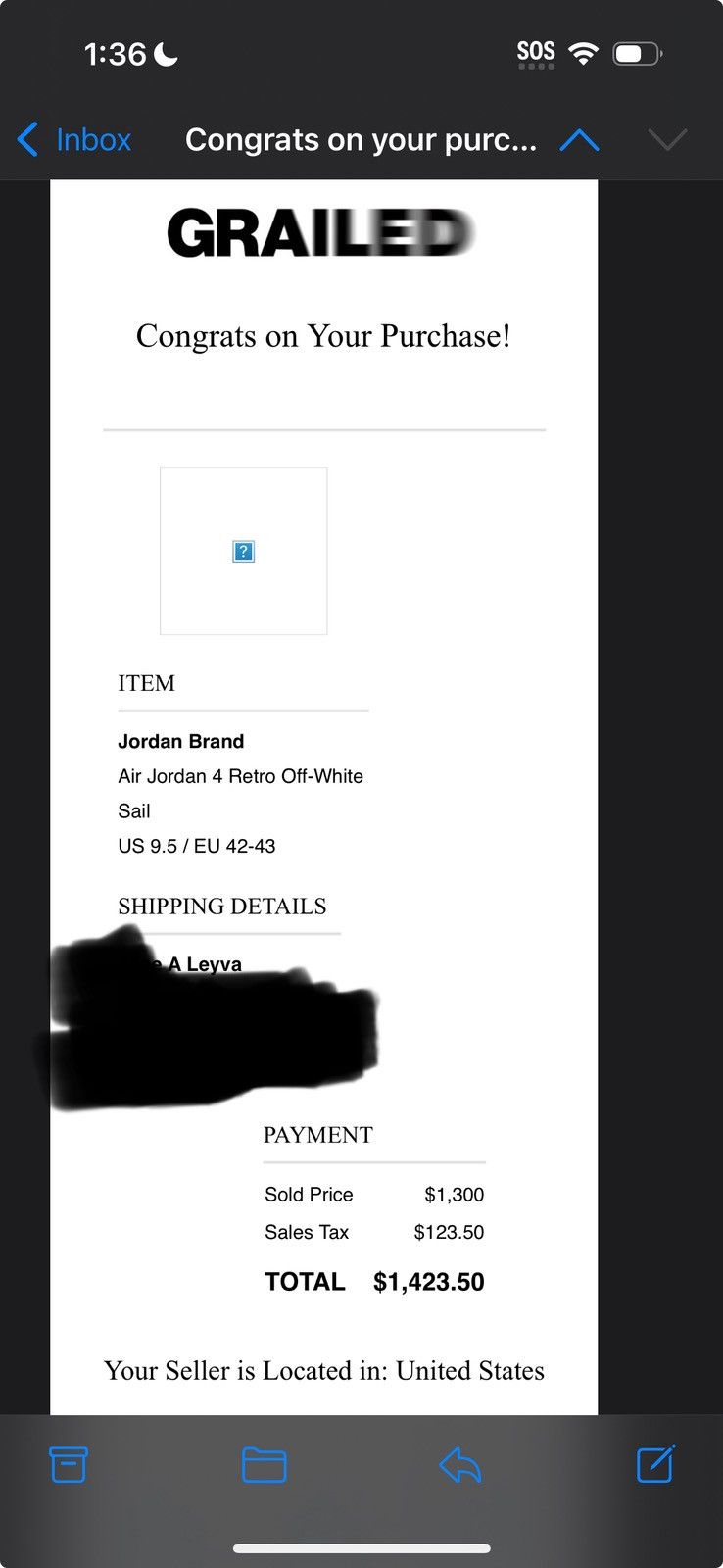 Jordan Brand × Off-White Air Jordan 4 Retro Off-White Sail Size US 9.5 / EU 42-43 - 25 Thumbnail