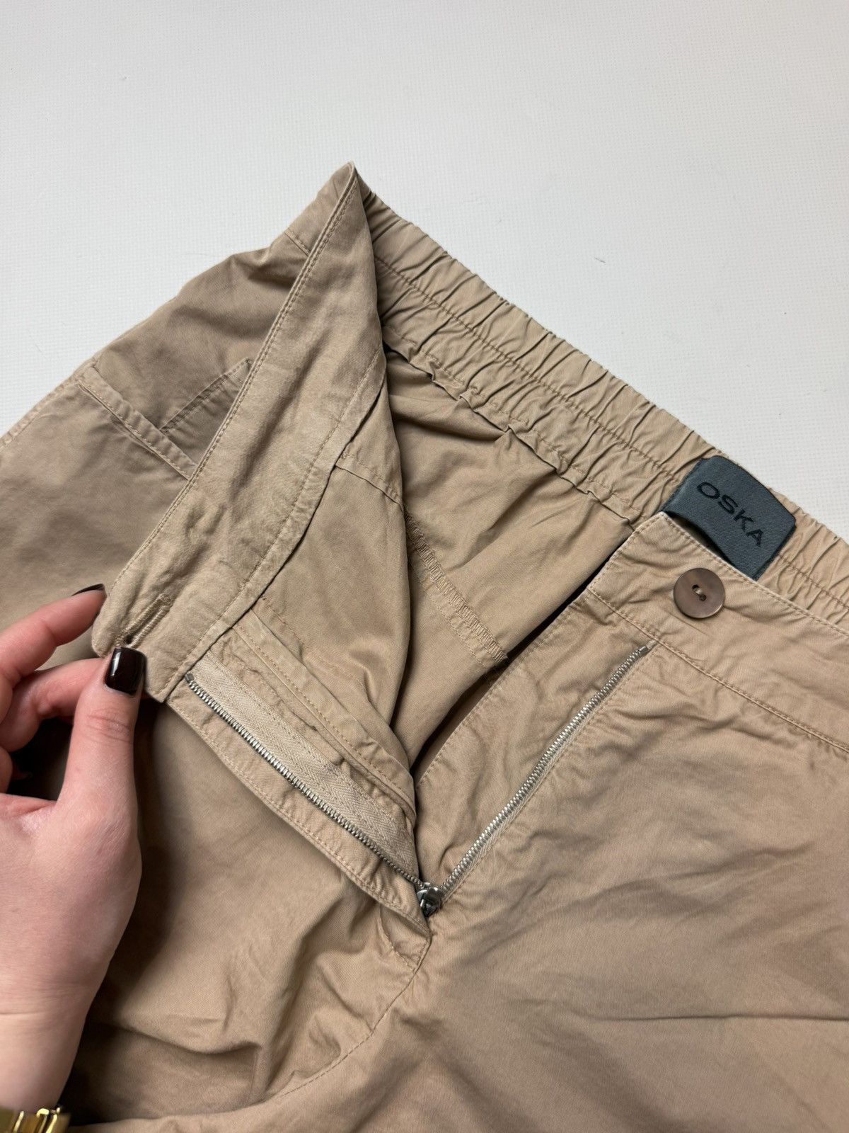 OSKA Oska Ladies Avant-Garde Cotton Chino Pants Trousers Size 3 Size 32" / US 10 / IT 46 - 12 Thumbnail