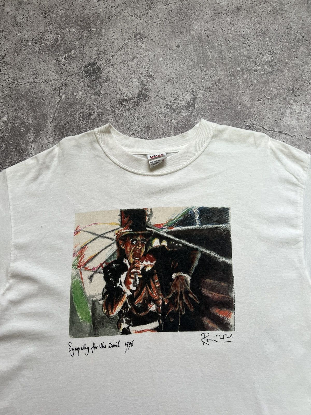 The Rolling Stones × Vintage 2000s Vintage Ronnie Wood 2003 Music T-shirt Men's Size US L / EU 52-54 / 3 - 4 Thumbnail