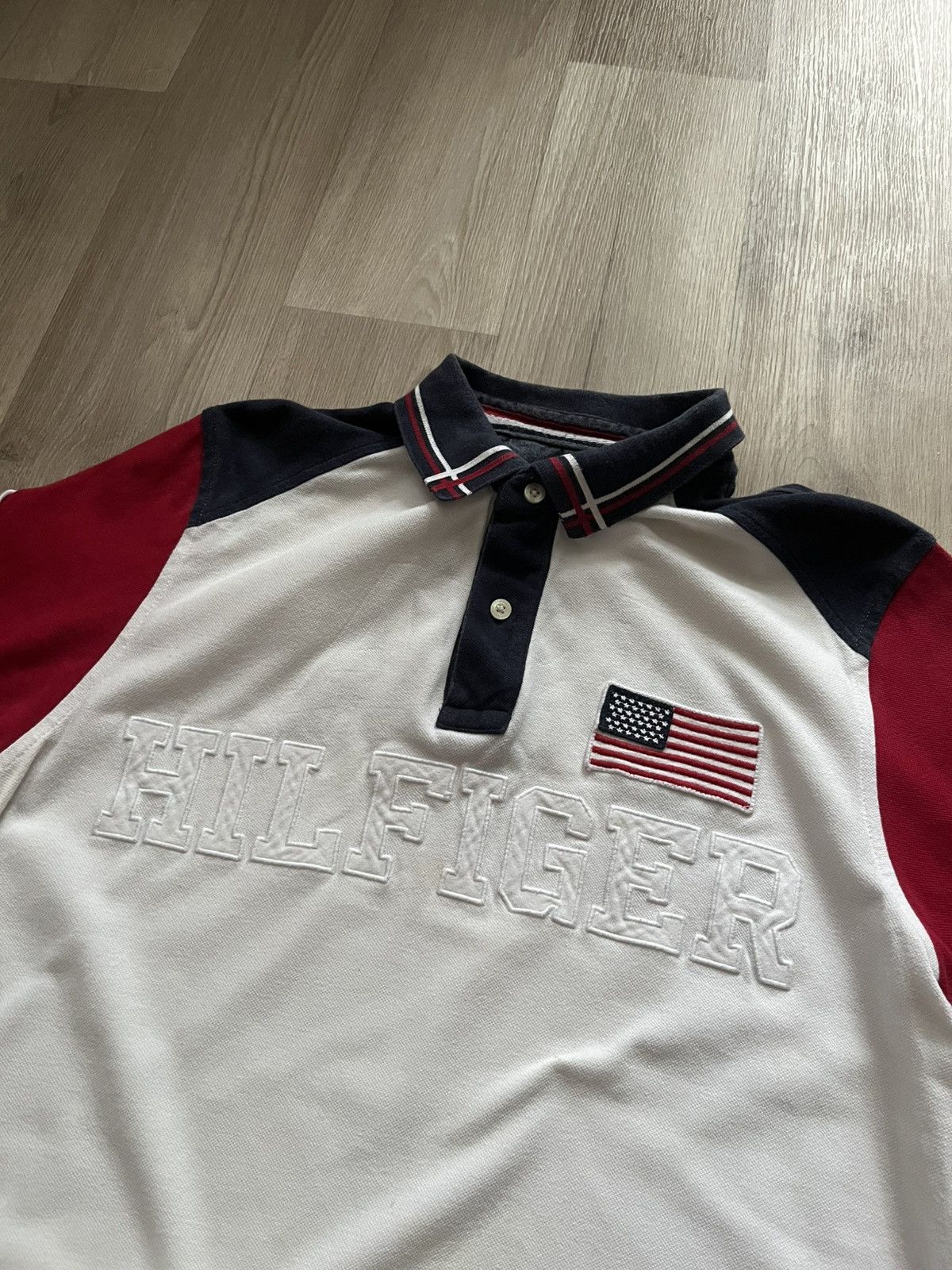 Polo Ralph Lauren Vintage Tommy Hilfiger USA Ralph Lauren Style Polo Size US M / EU 48-50 / 2 - 2 Thumbnail